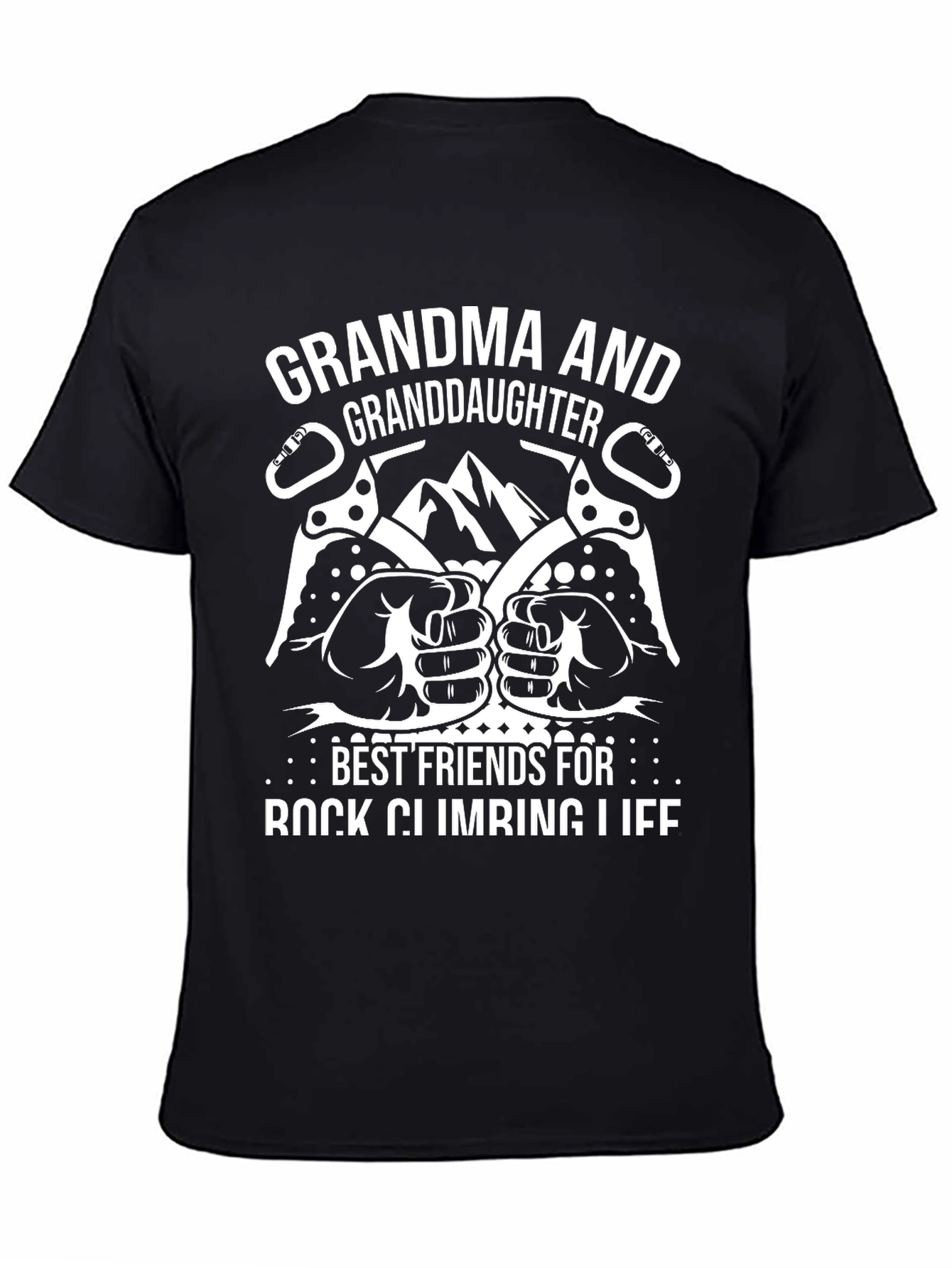 Grandma & Granddaughter Rock Climbing T-Shirt