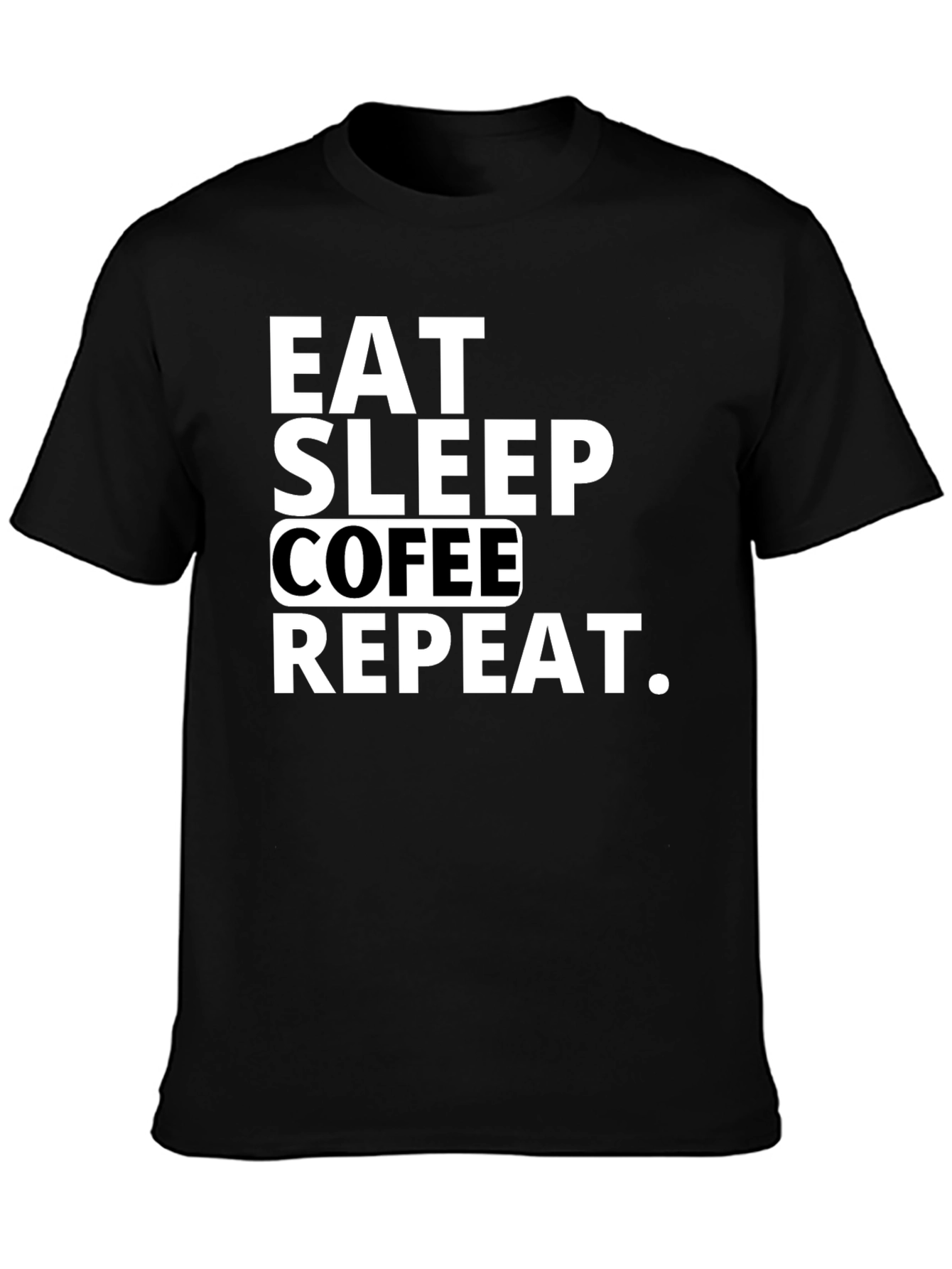 Eat Sleep Coffee Repeat Graphic Tee