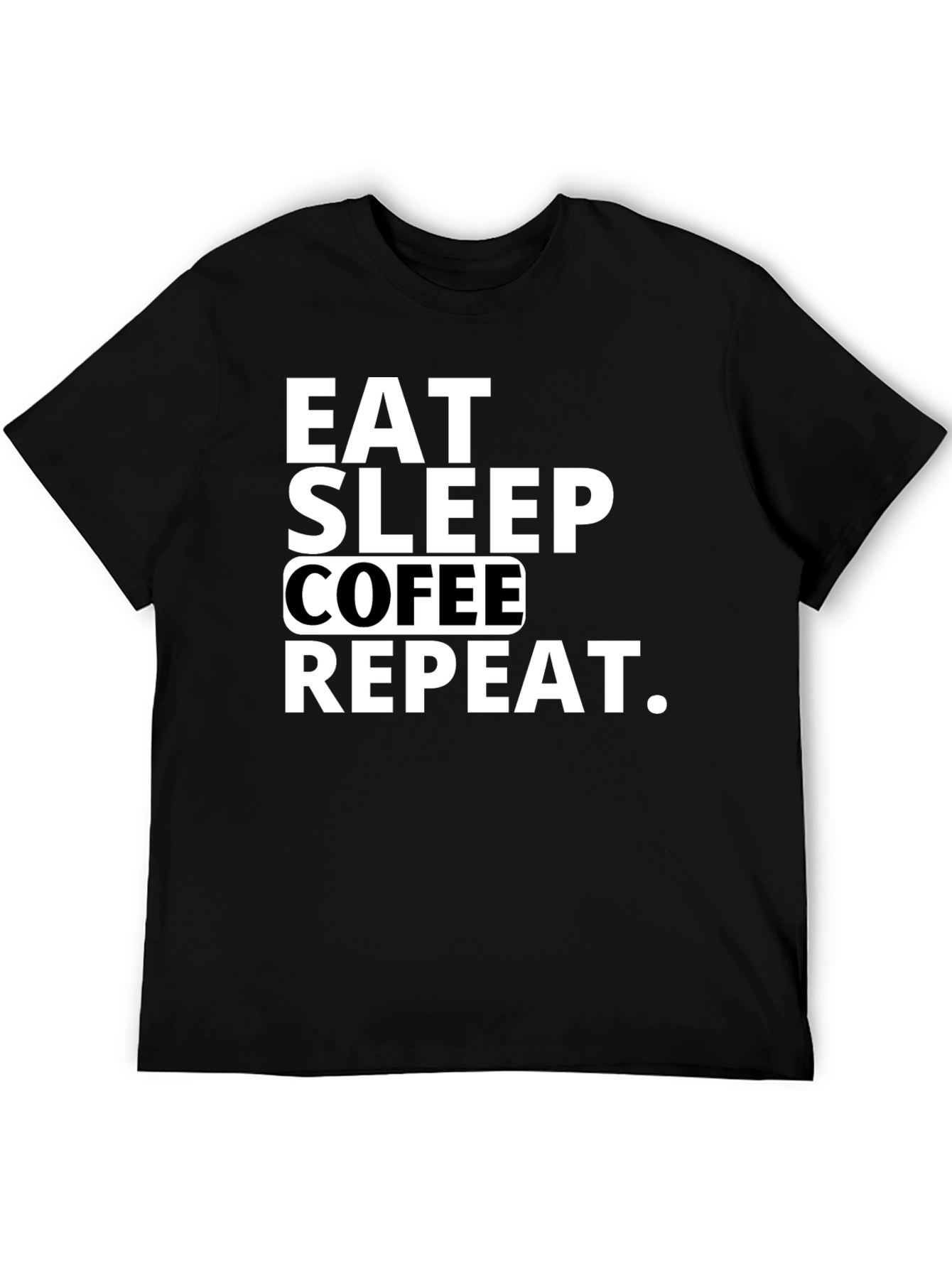 Eat Sleep Coffee Repeat Graphic Tee