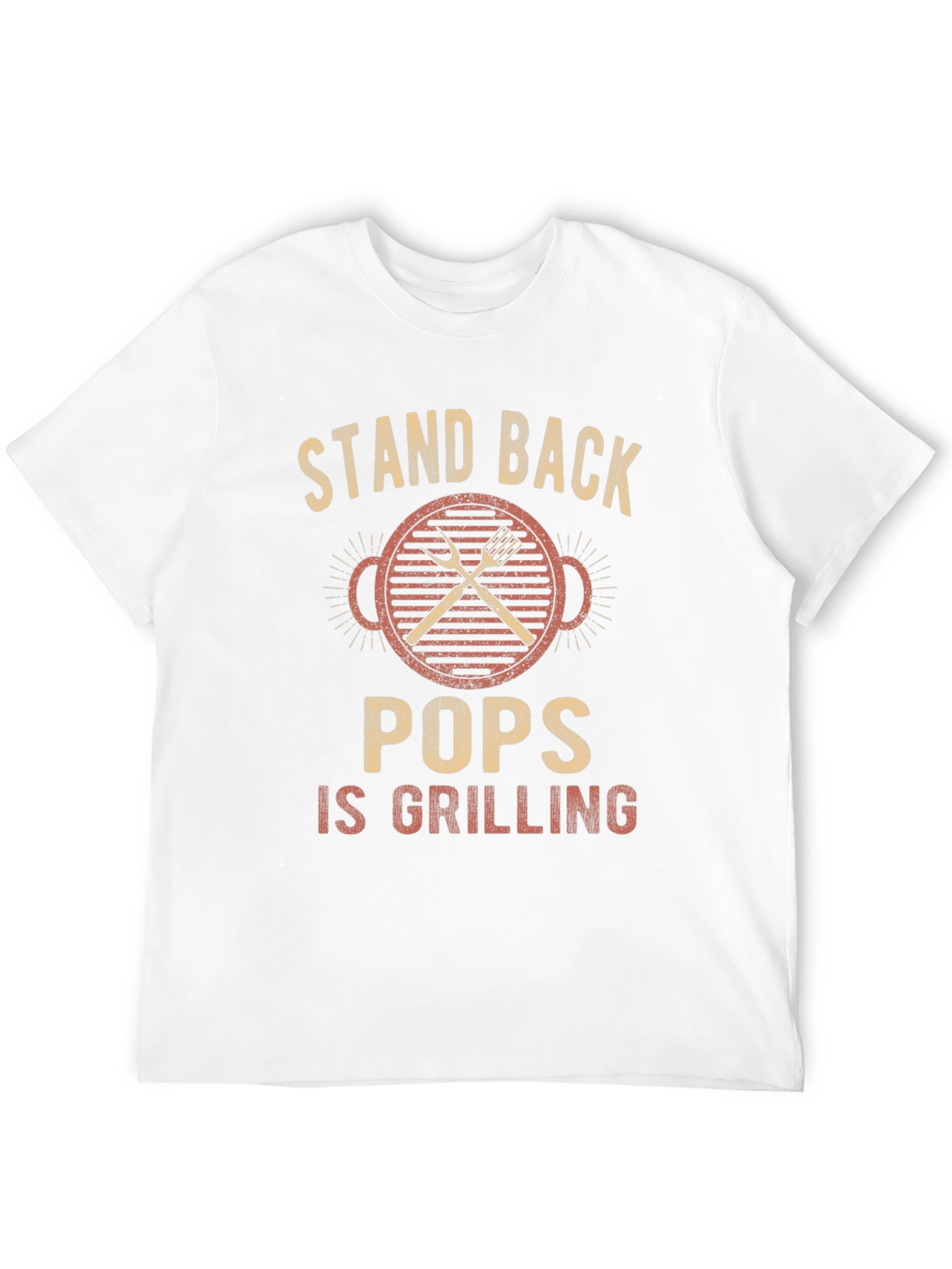 Stand Back Pops Is Grilling T-Shirt - BBQ Gift