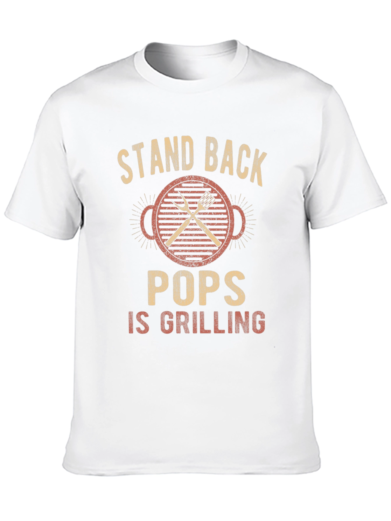 Stand Back Pops Is Grilling T-Shirt - BBQ Gift