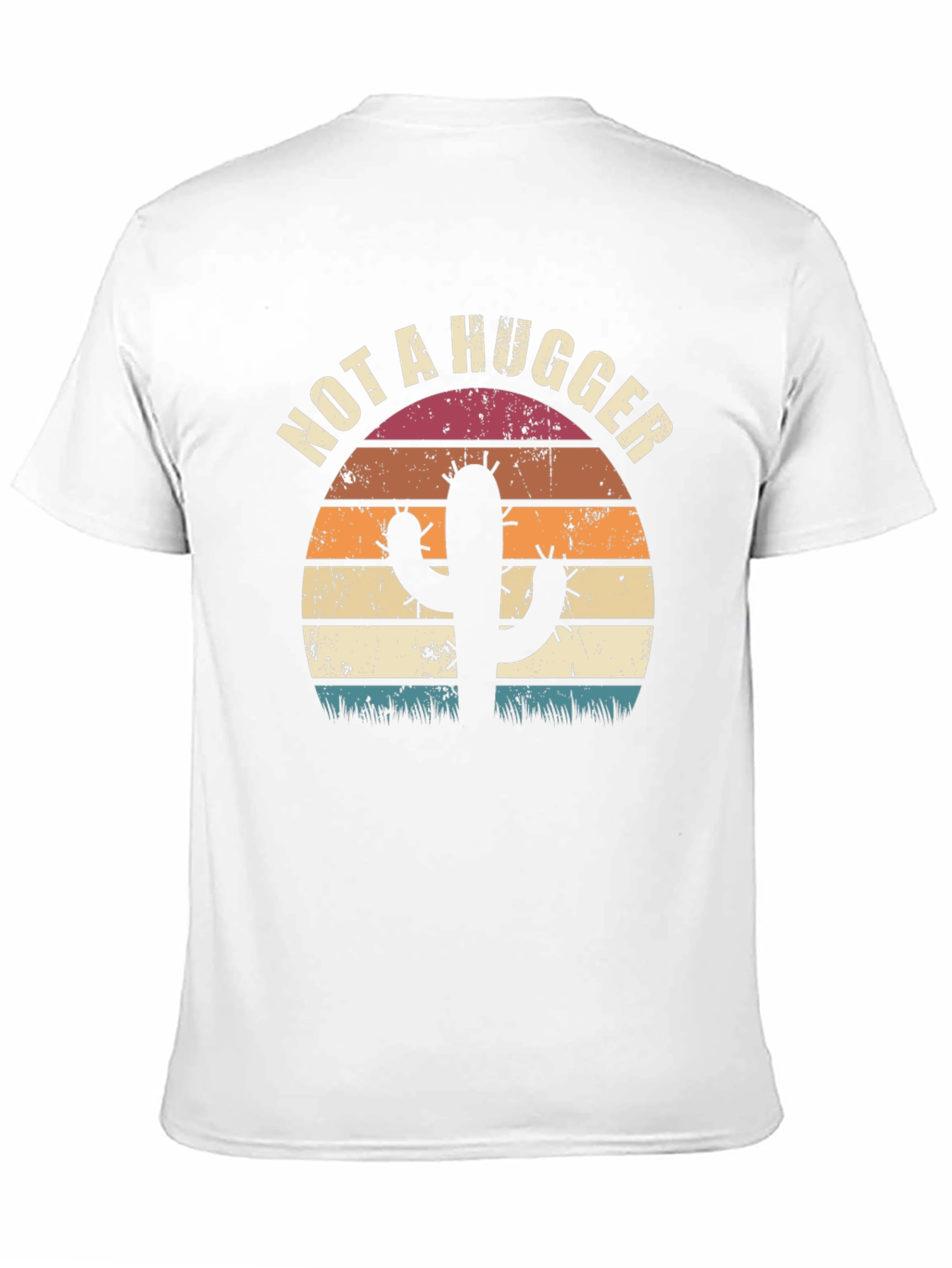 Not A Hugger Cactus Graphic T-Shirt