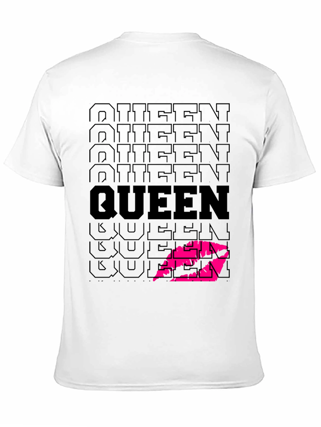 Queen Lips Graphic Black T-Shirt