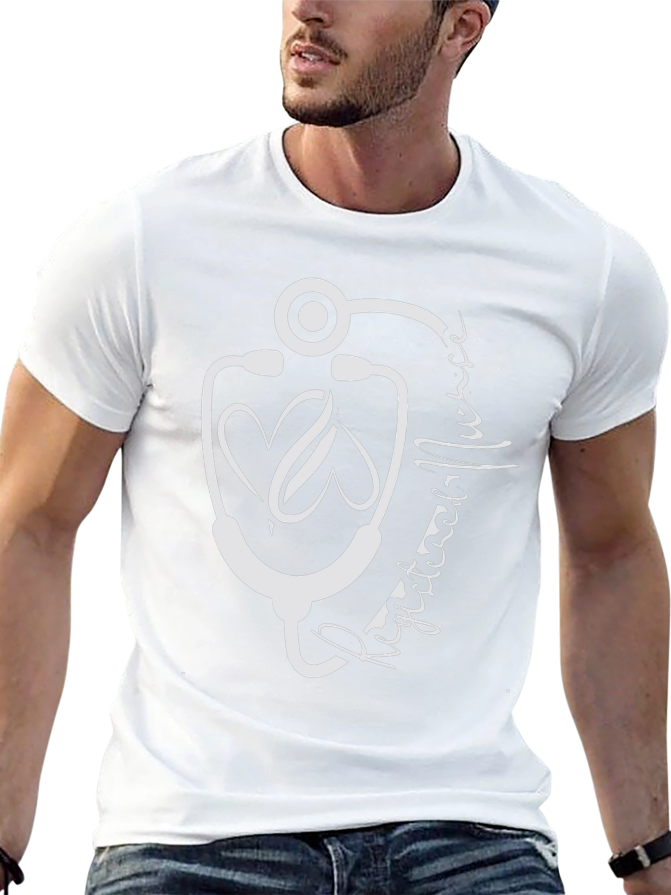 Medical Love T-Shirt: Heartbeat Stethoscope Graphic Tee