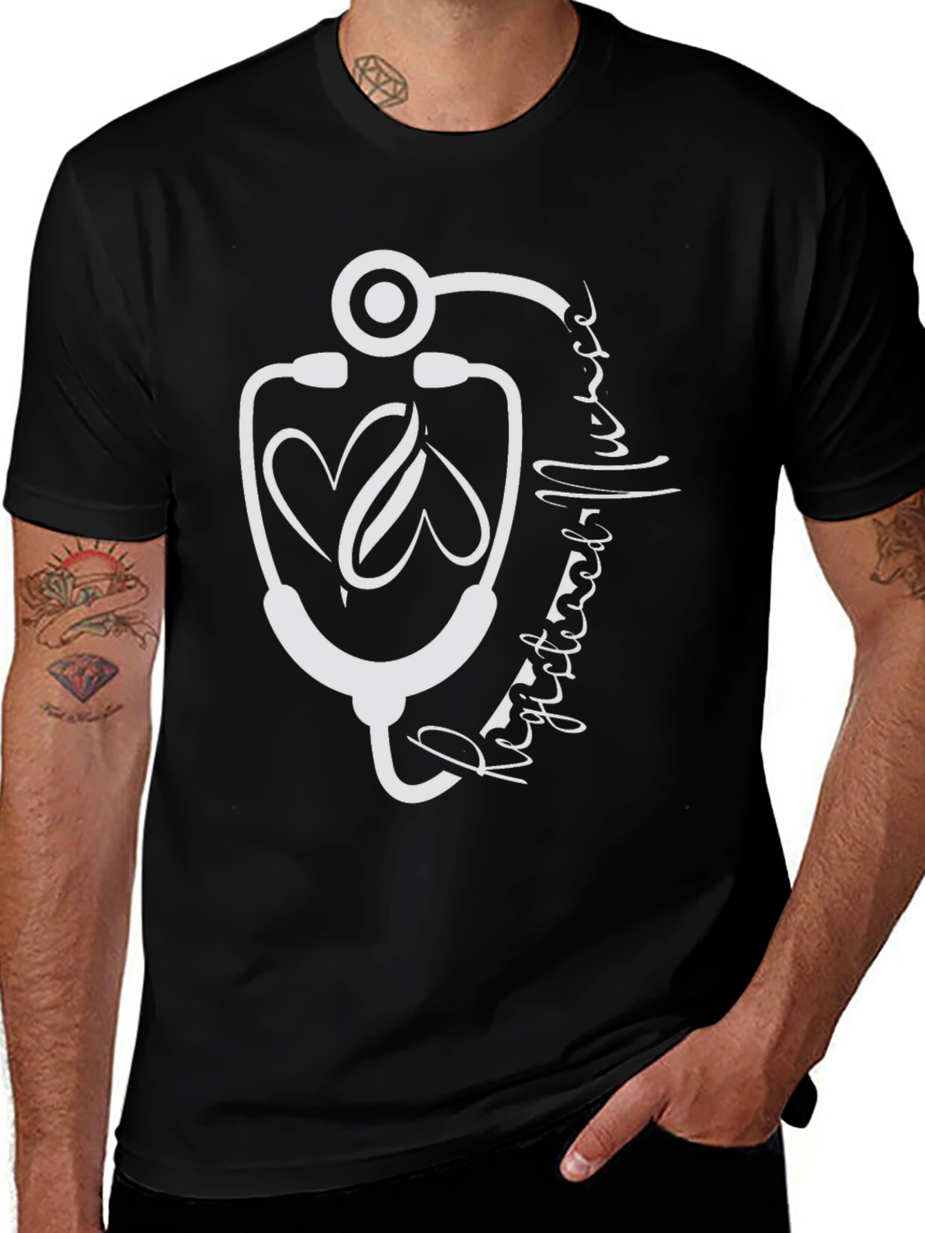Medical Love T-Shirt: Heartbeat Stethoscope Graphic Tee