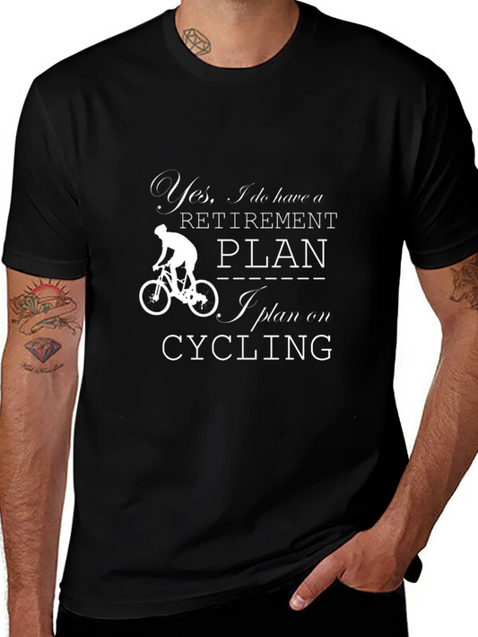 Retirement Plan Cycling T-Shirt - Black