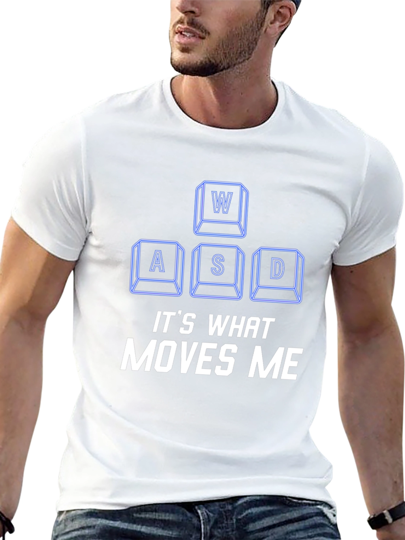 Gamer T-Shirt - WASD Moves Me Gaming Tee