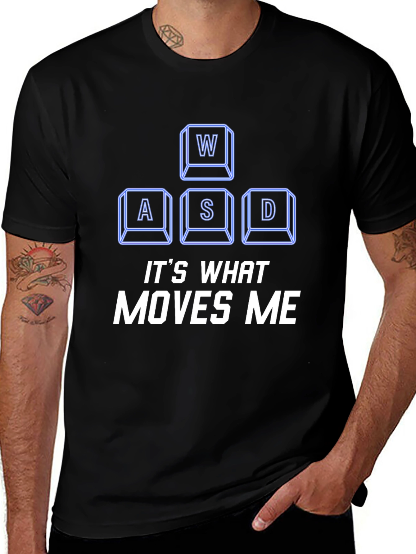 Gamer T-Shirt - WASD Moves Me Gaming Tee