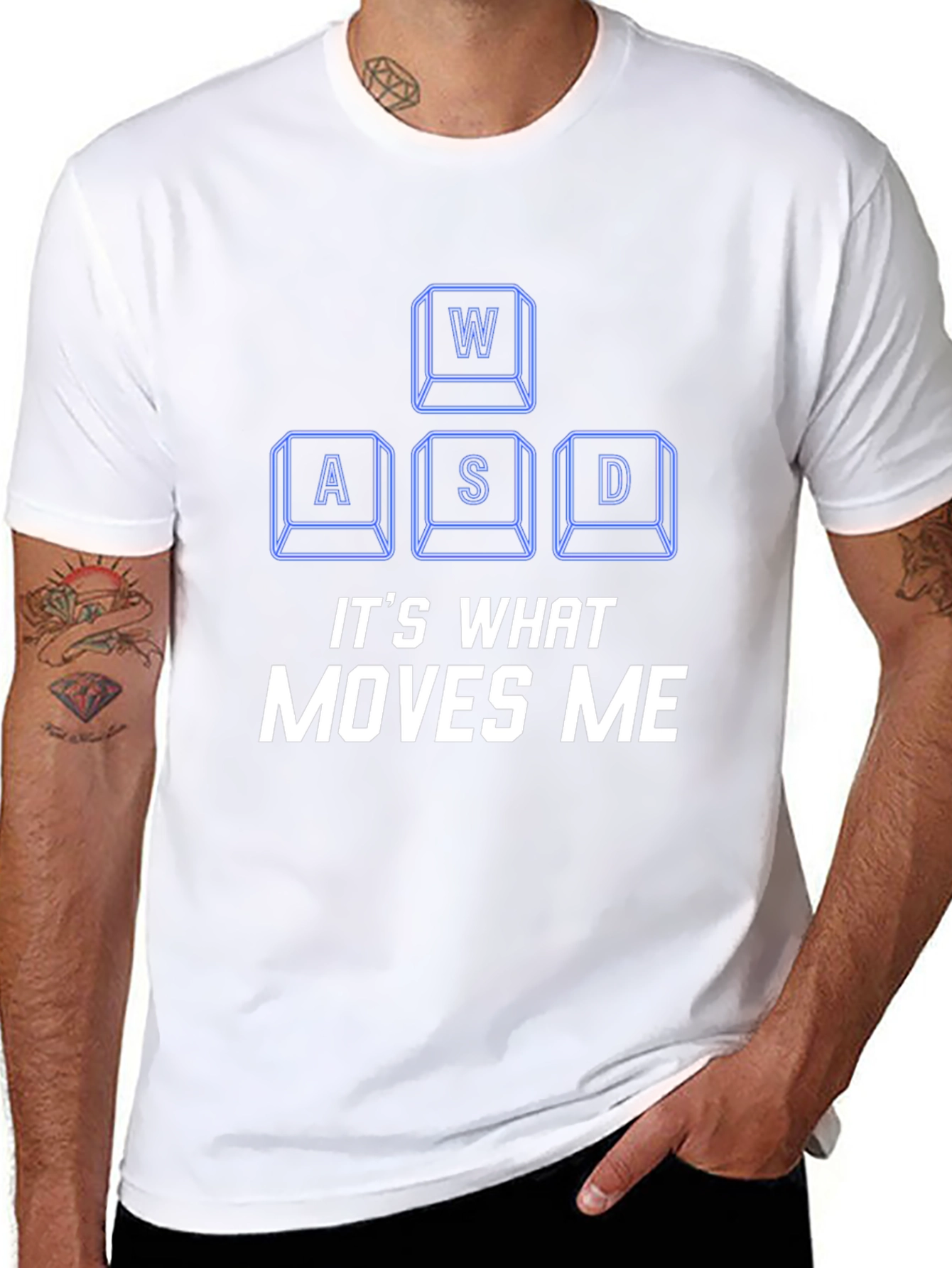 Gamer T-Shirt - WASD Moves Me Gaming Tee
