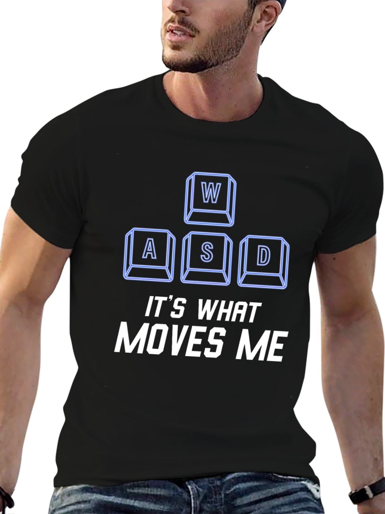 Gamer T-Shirt - WASD Moves Me Gaming Tee
