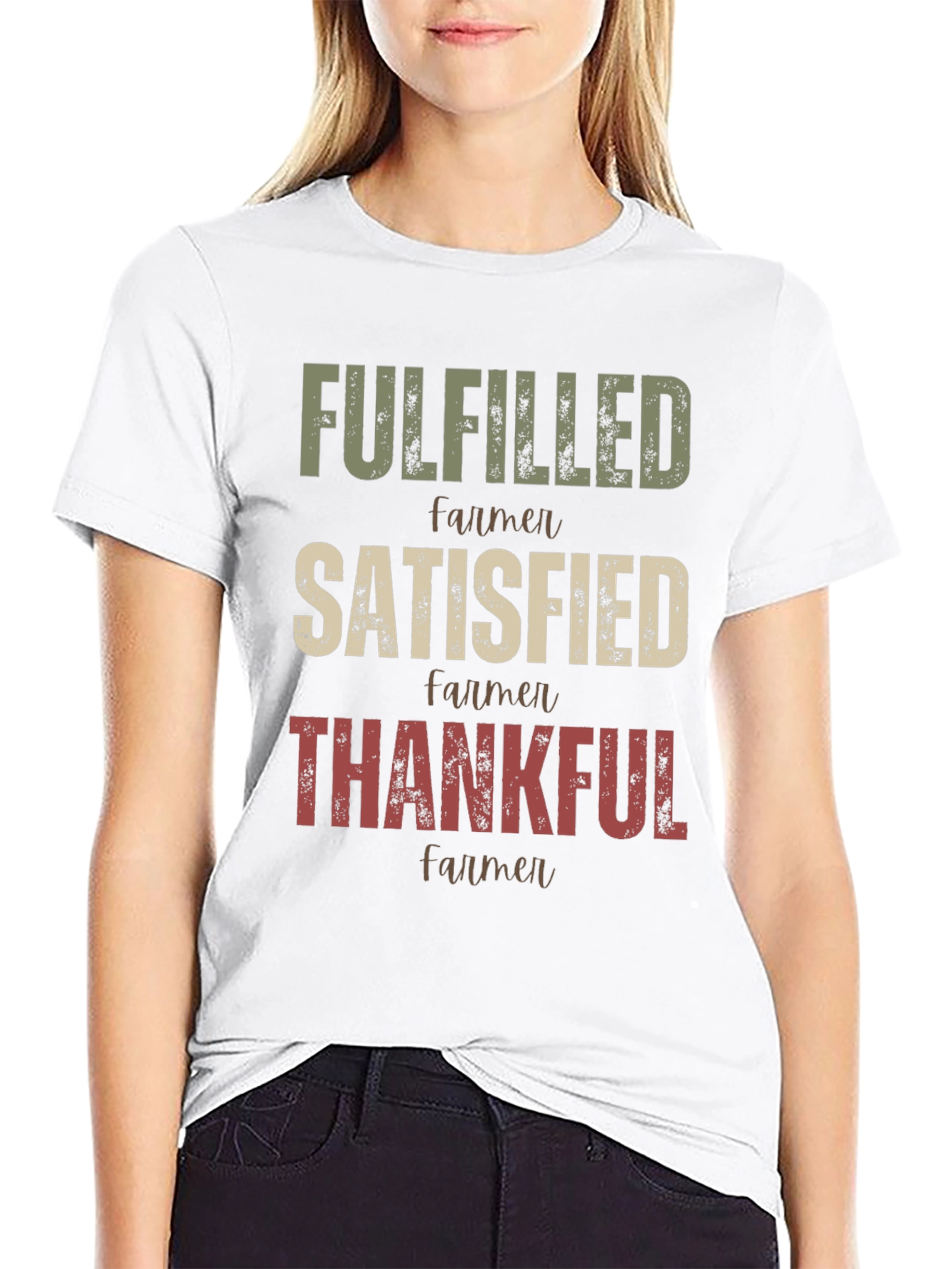 Fulfilled Farmer Graphic T-Shirt