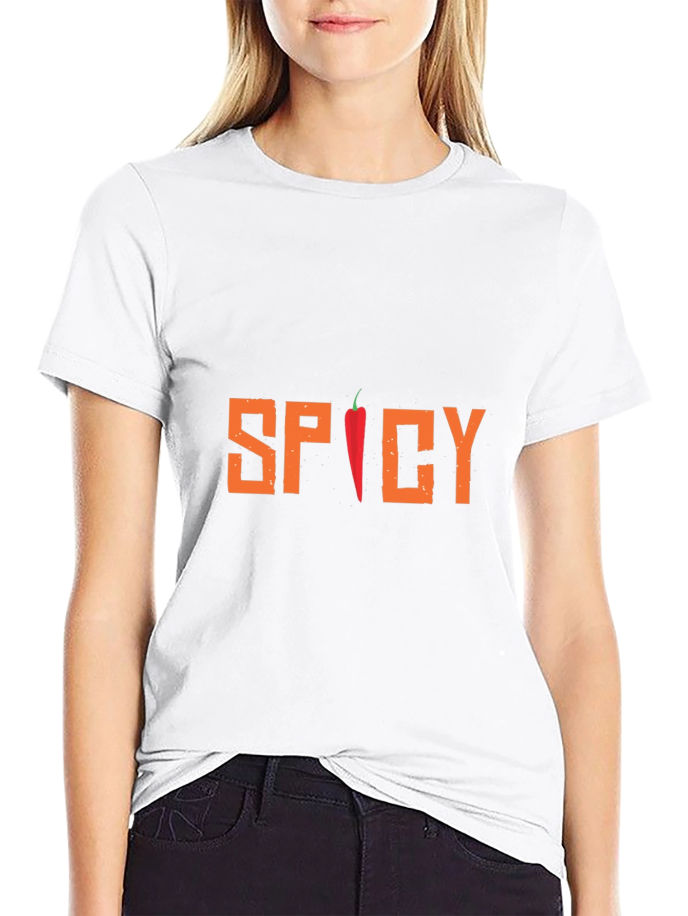 Spicy Chili Pepper Graphic Tee - Black T-Shirt