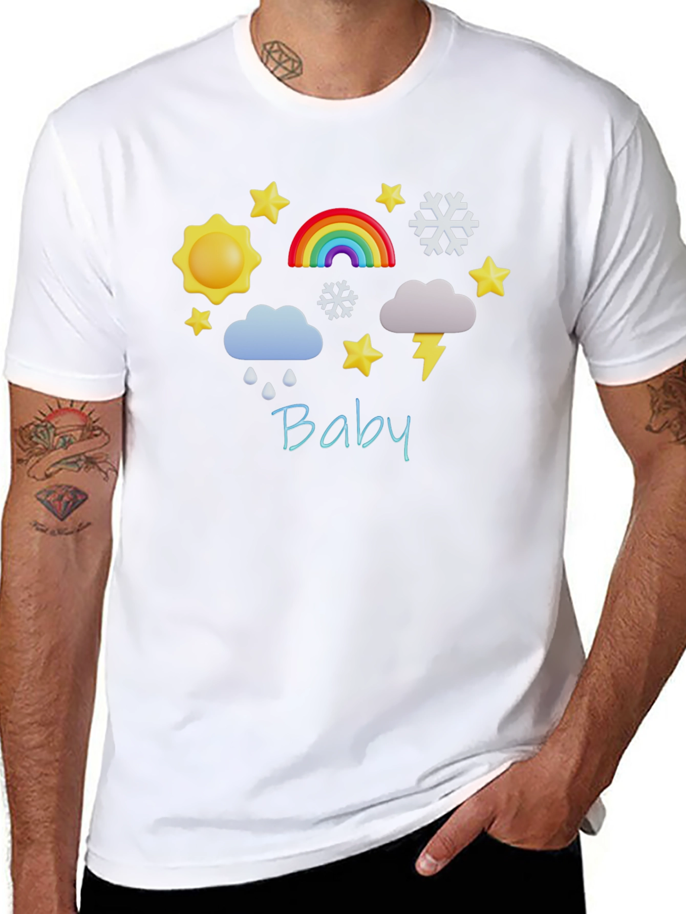 Weather Baby Print T-Shirt