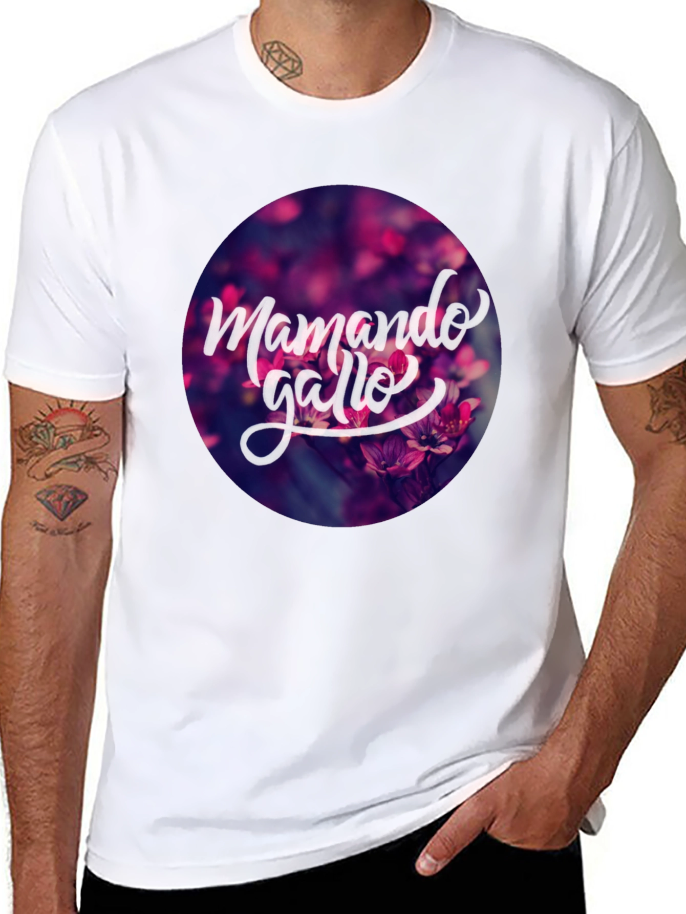 Mamando Gallo Floral T-Shirt - Soft Cotton Blend