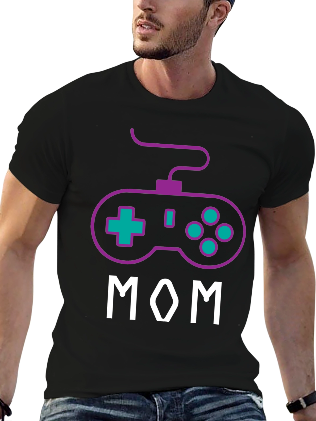 Gamer Mom T-Shirt - Cool Controller Design