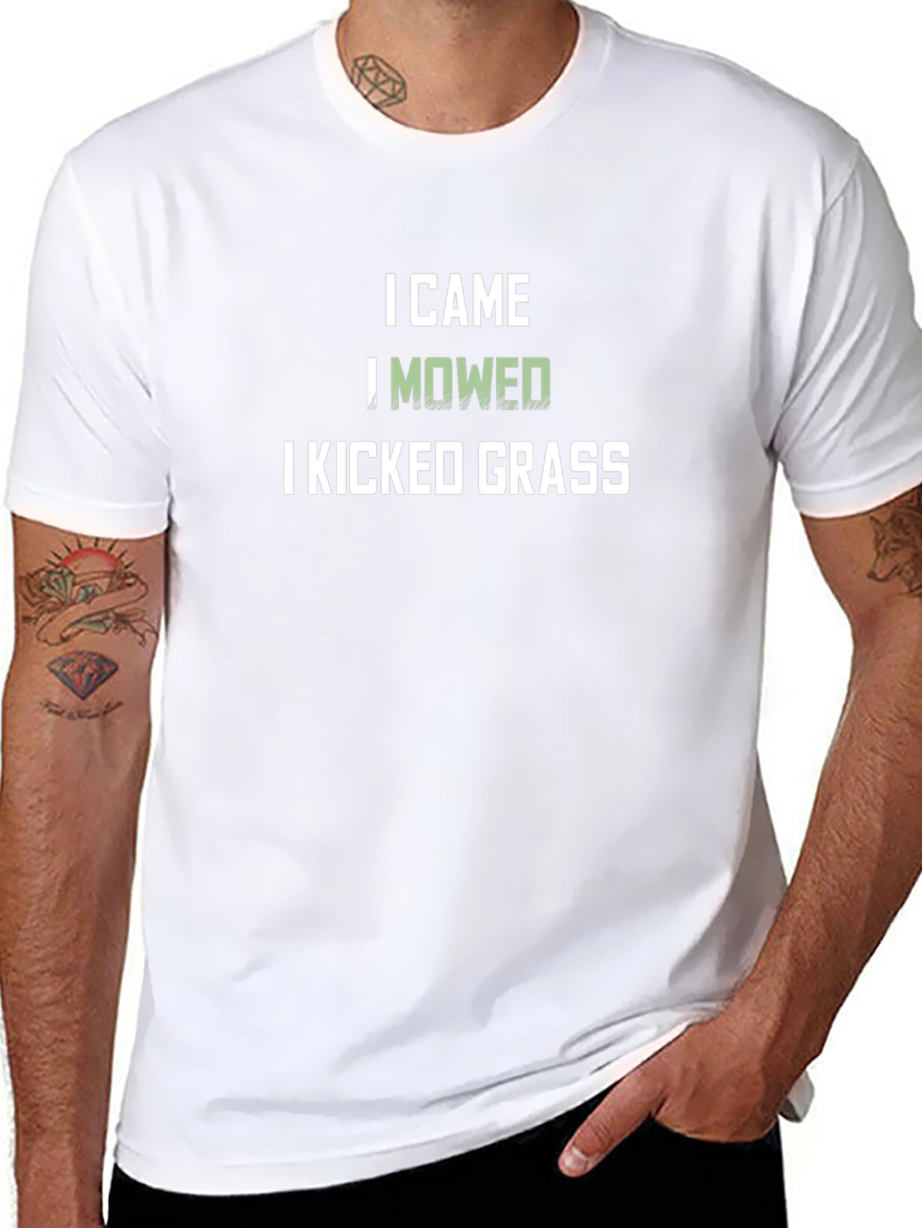 I Came I Mowed I Kicked Grass Graphic Tee