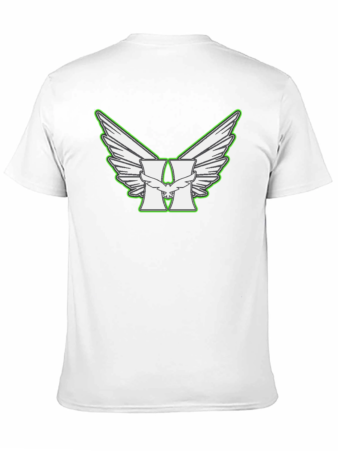 Wings and H Logo Black T-Shirt