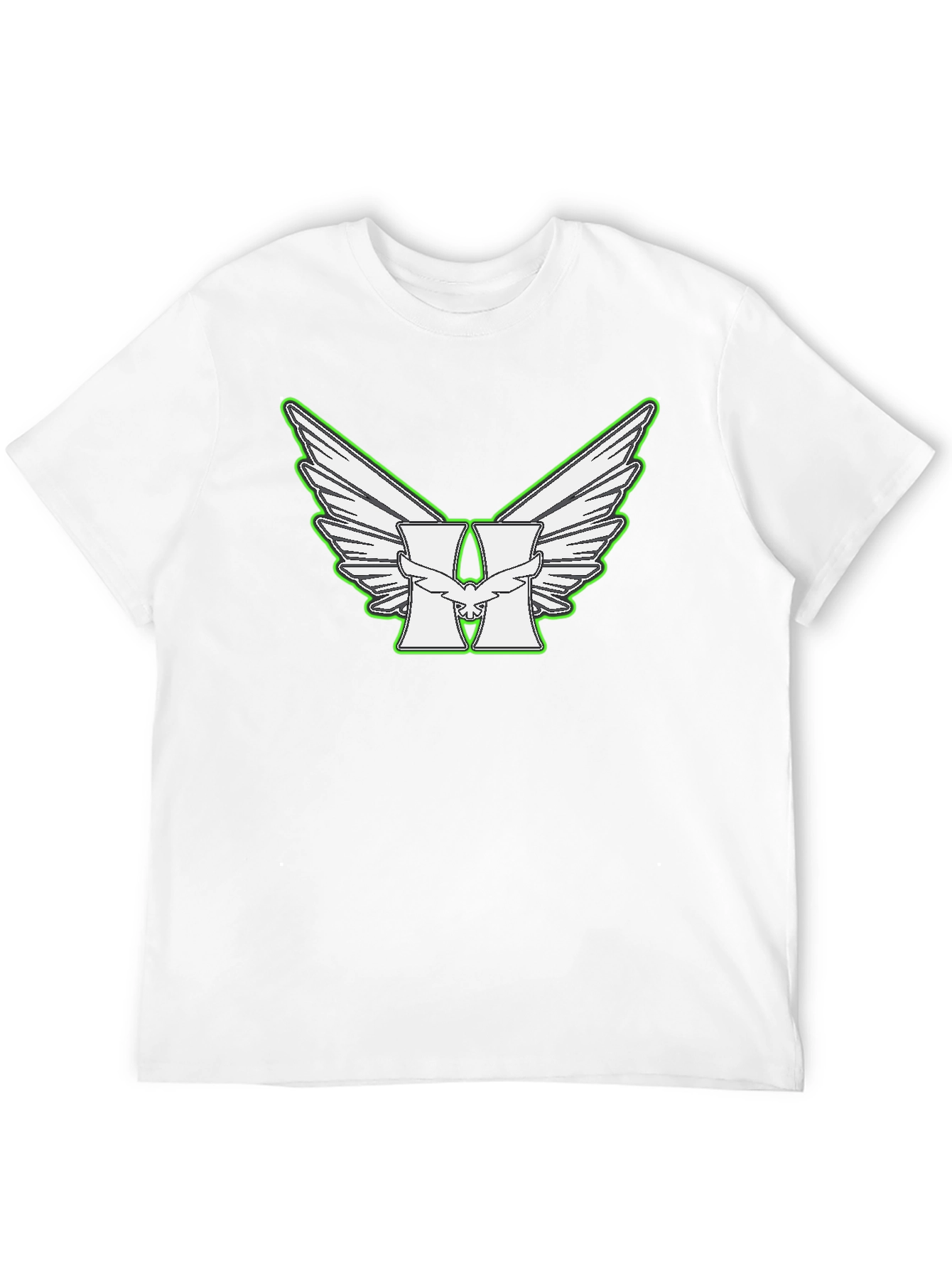 Wings and H Logo Black T-Shirt