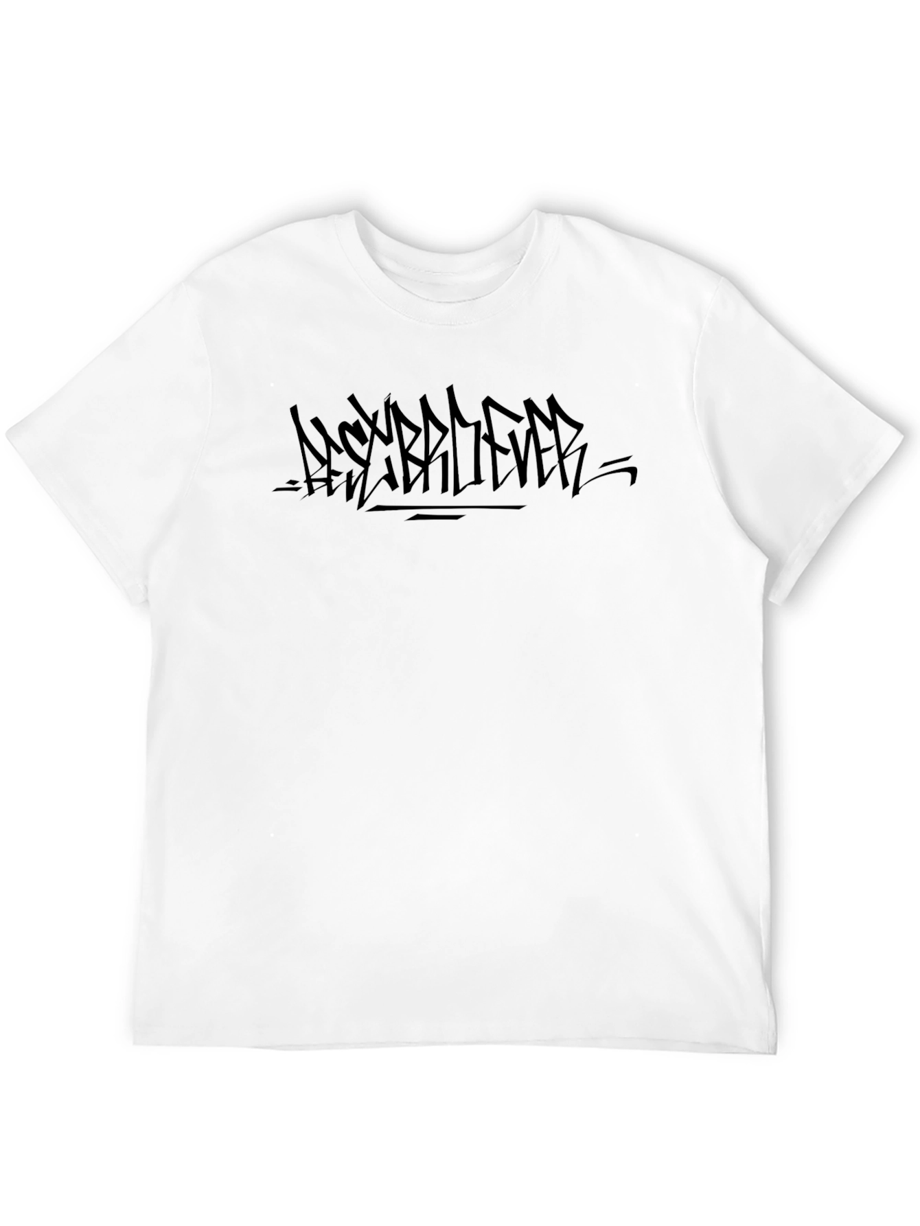 Black Graphic Tee - Never Believer