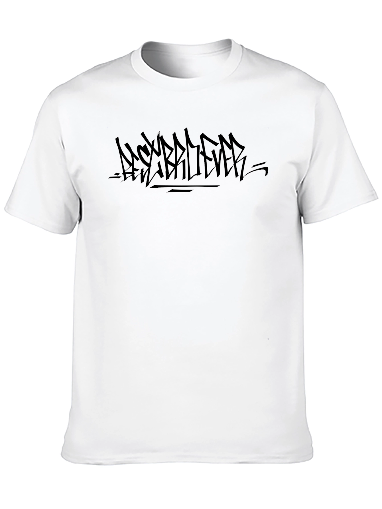 Black Graphic Tee - Never Believer