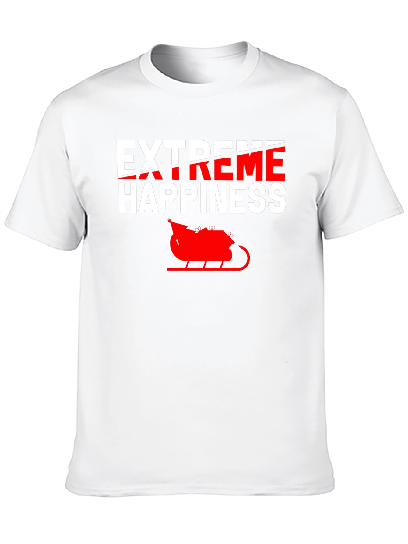 Extreme Happiness Christmas Sleigh T-Shirt