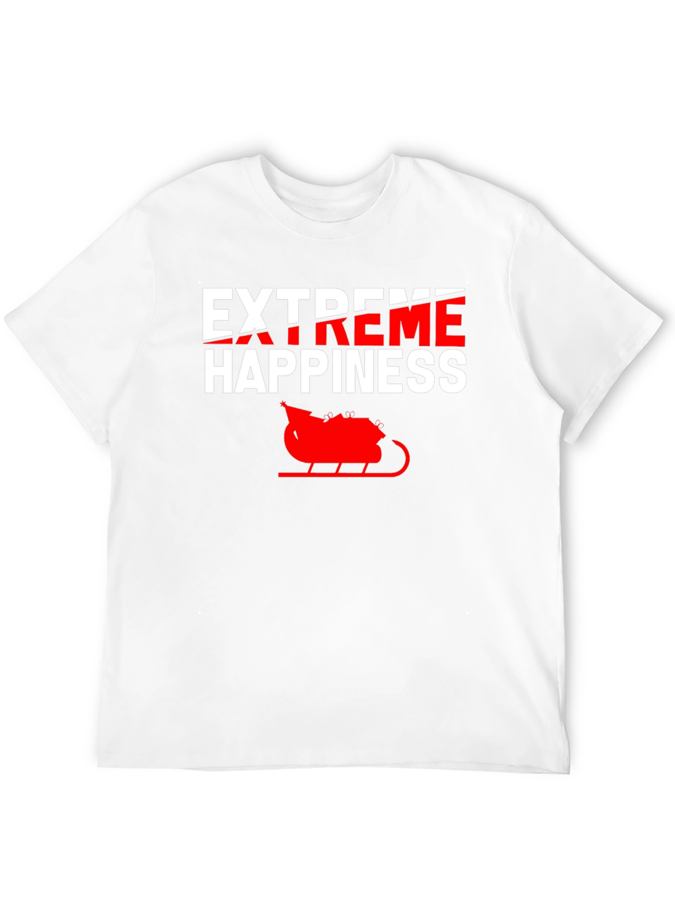 Extreme Happiness Christmas Sleigh T-Shirt