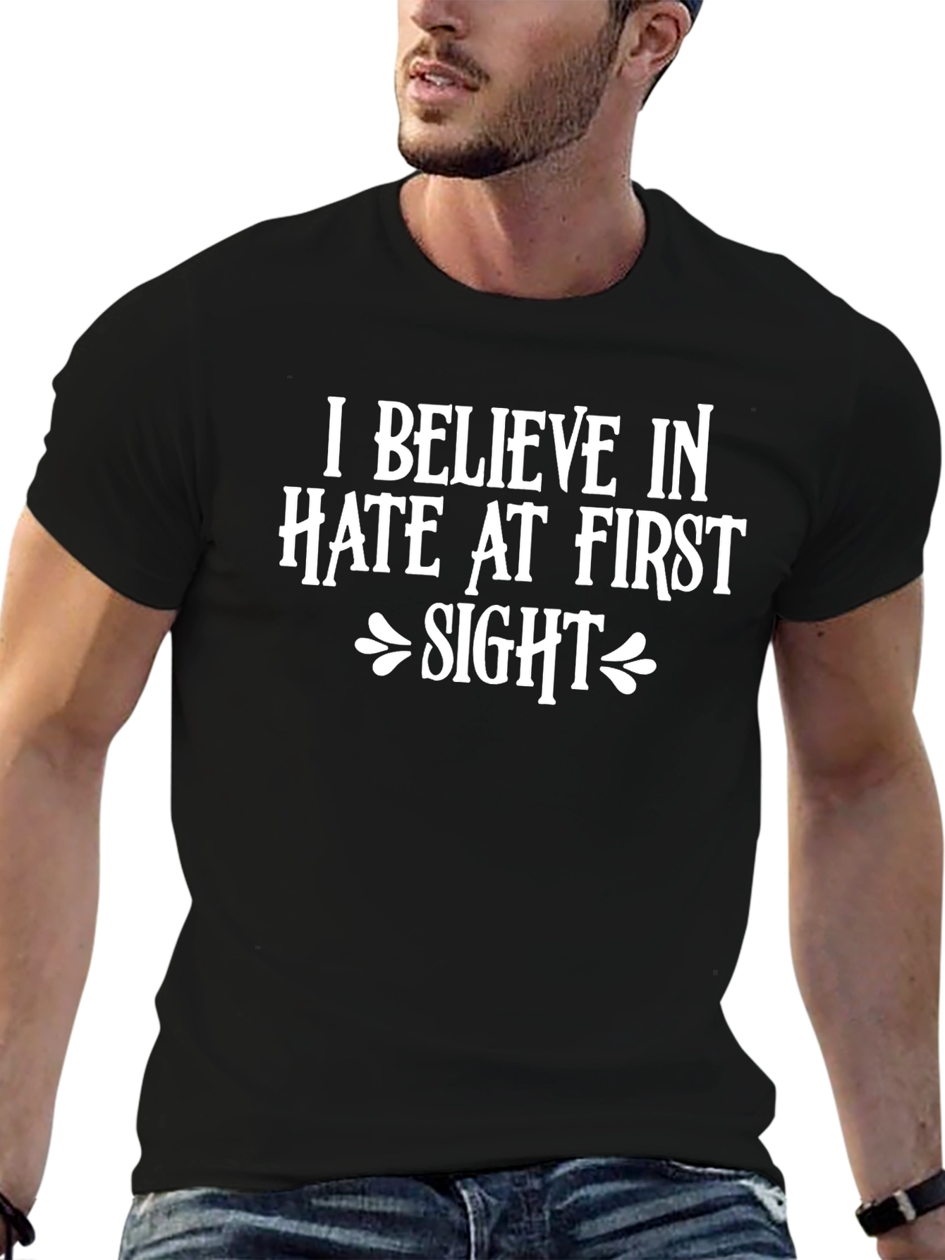 Hate at First Sight Graphic Tee - Black
