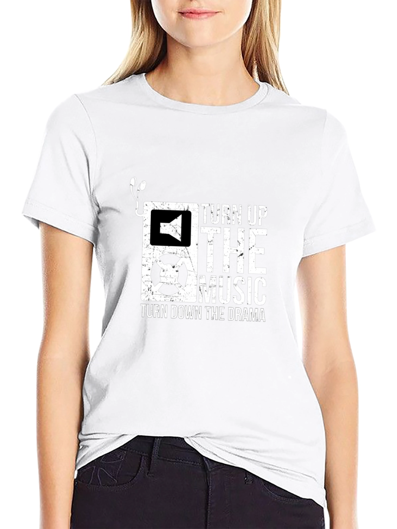 Turn Up The Music Graphic T-Shirt