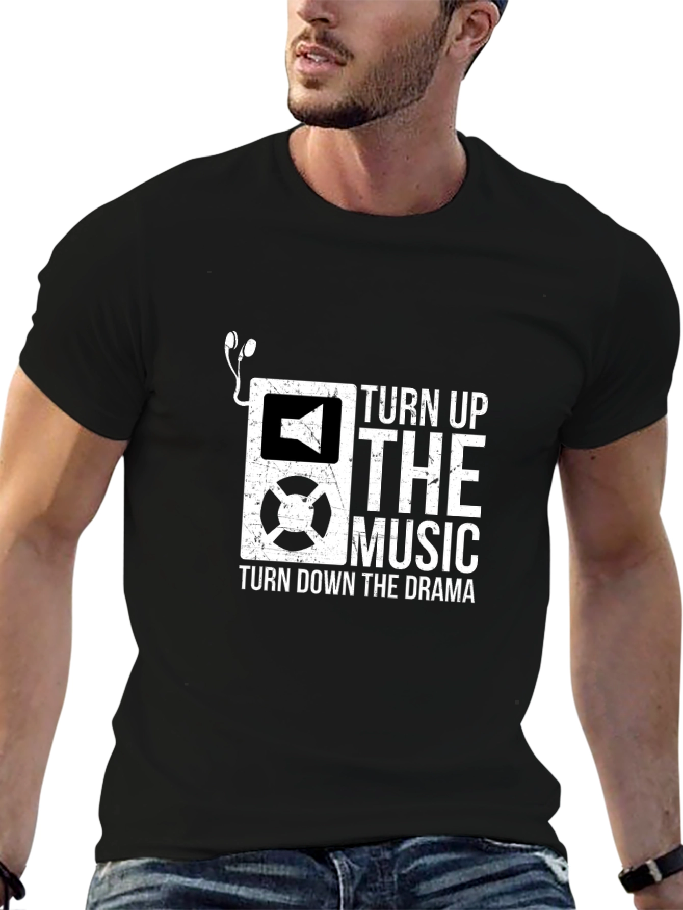 Turn Up The Music Graphic T-Shirt