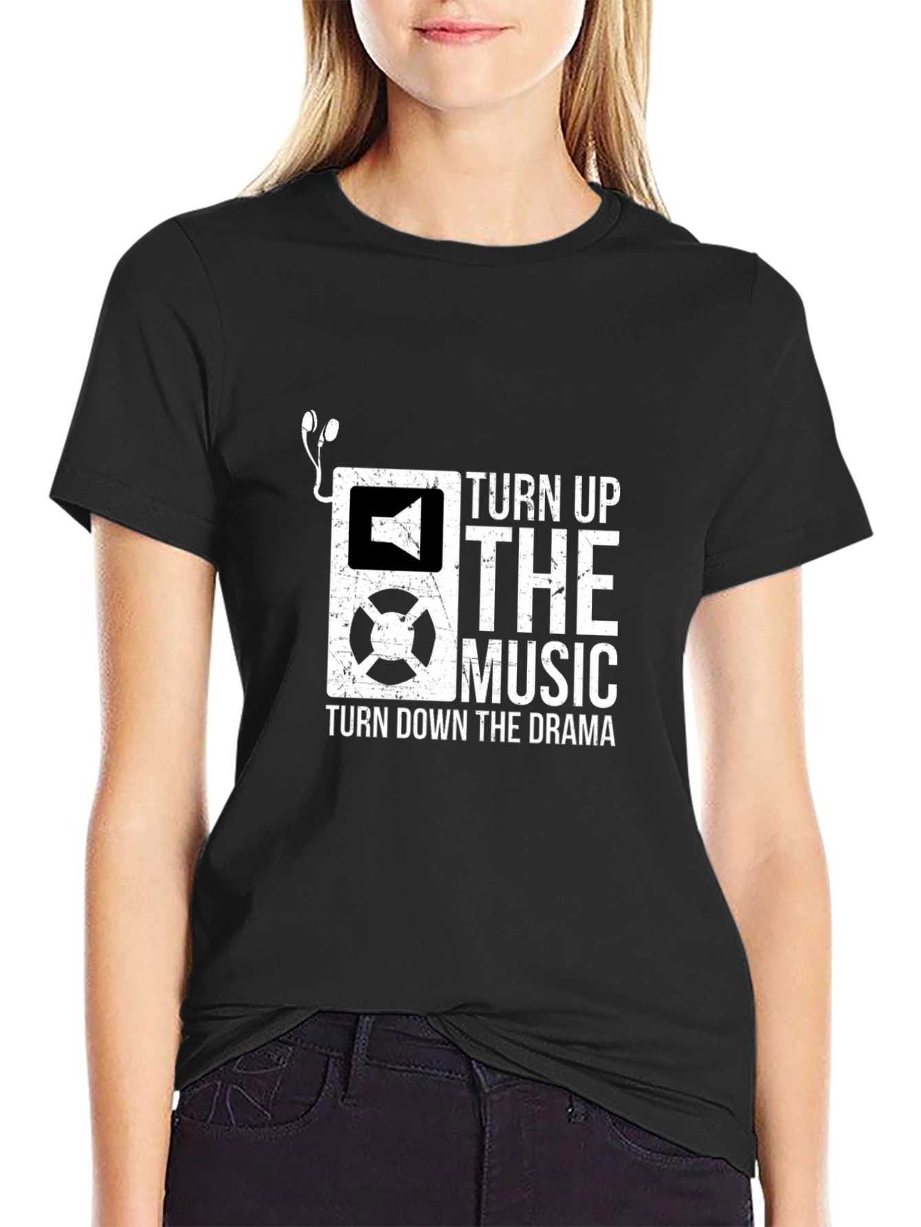 Turn Up The Music Graphic T-Shirt