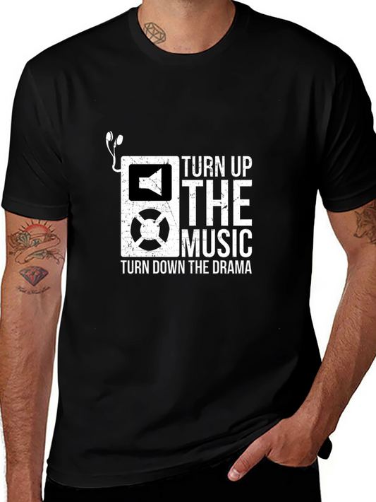 Turn Up The Music Graphic T-Shirt