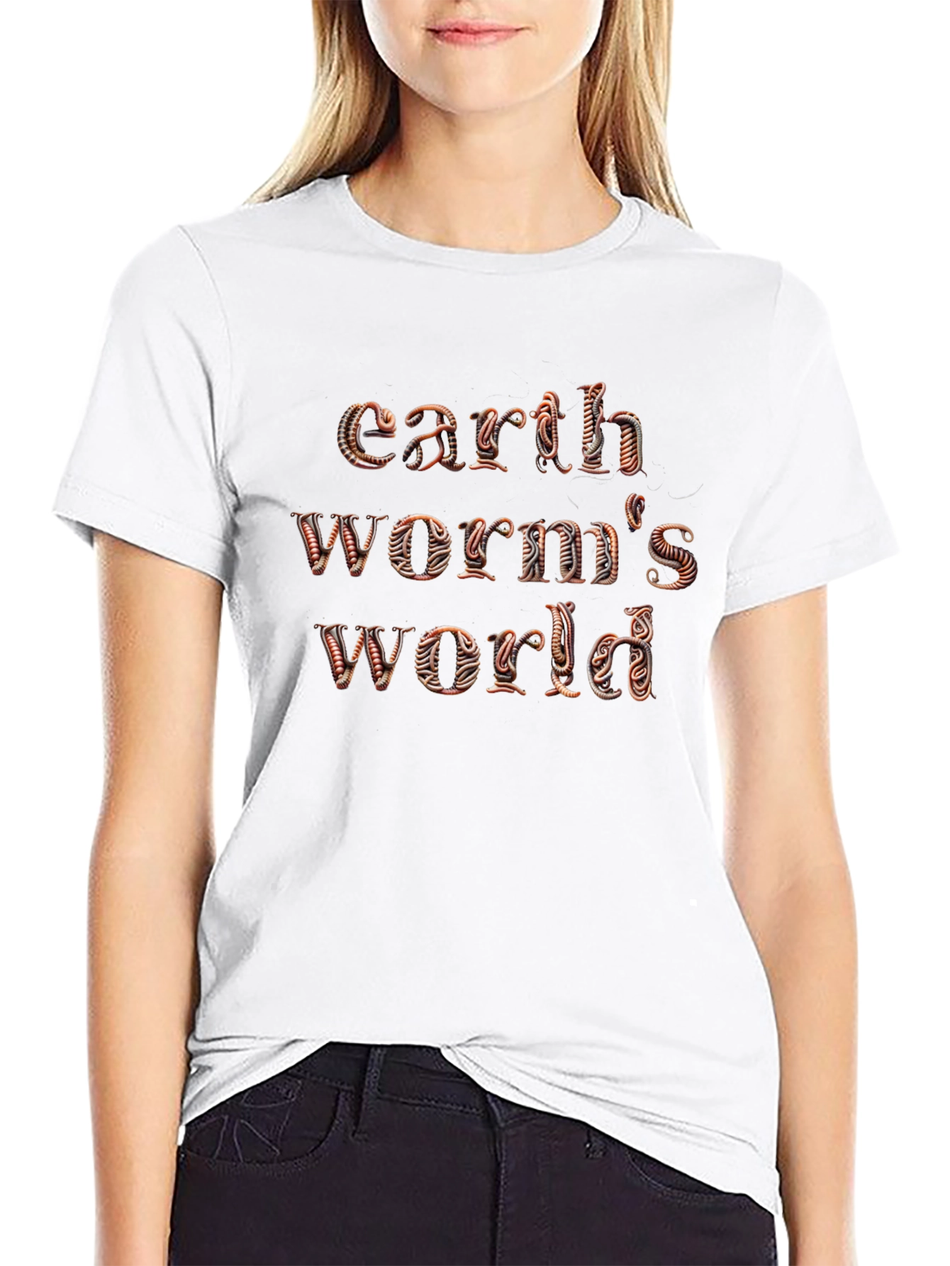 Earthworms World Graphic Tee - Black