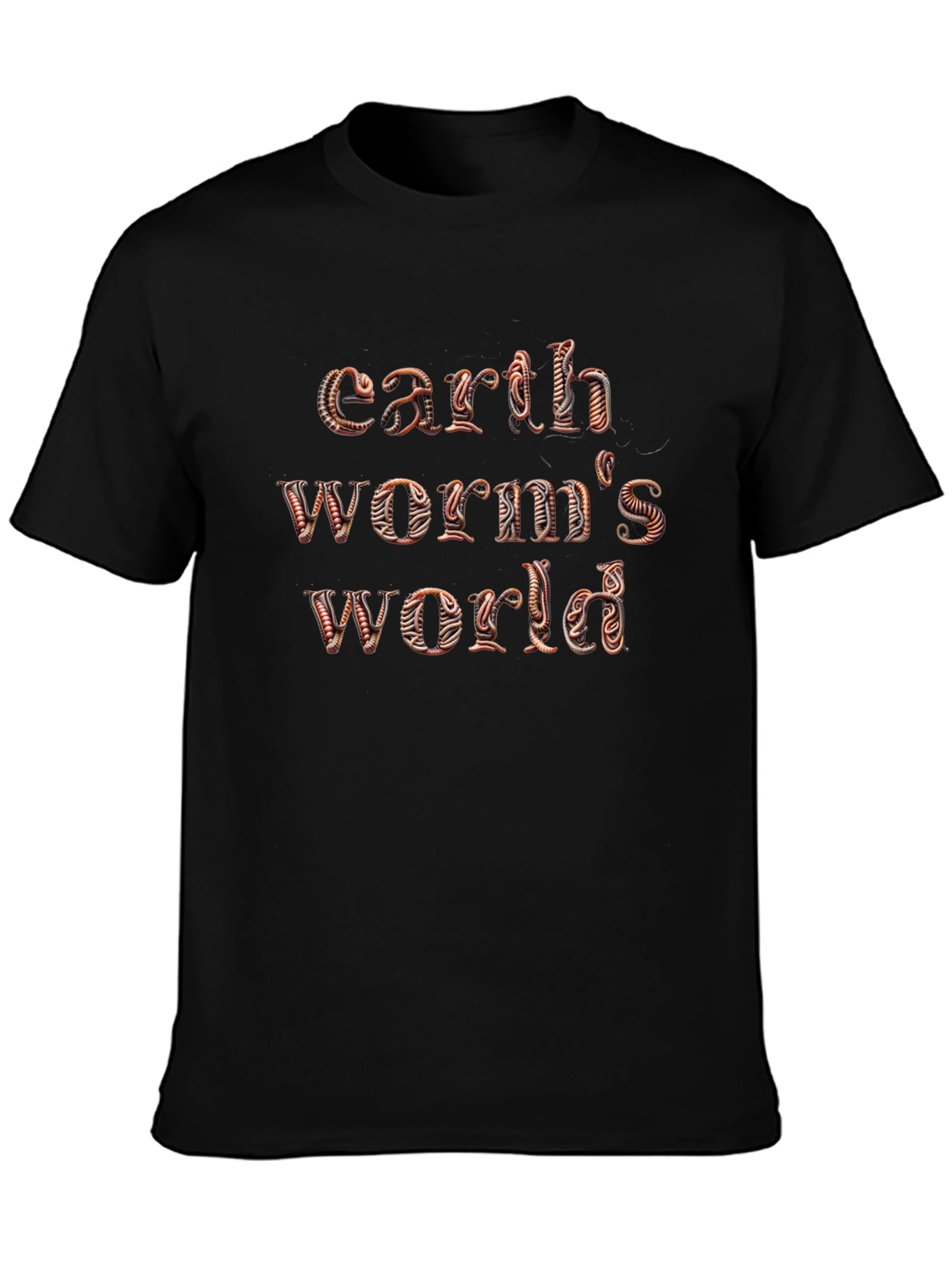 Earthworms World Graphic Tee - Black