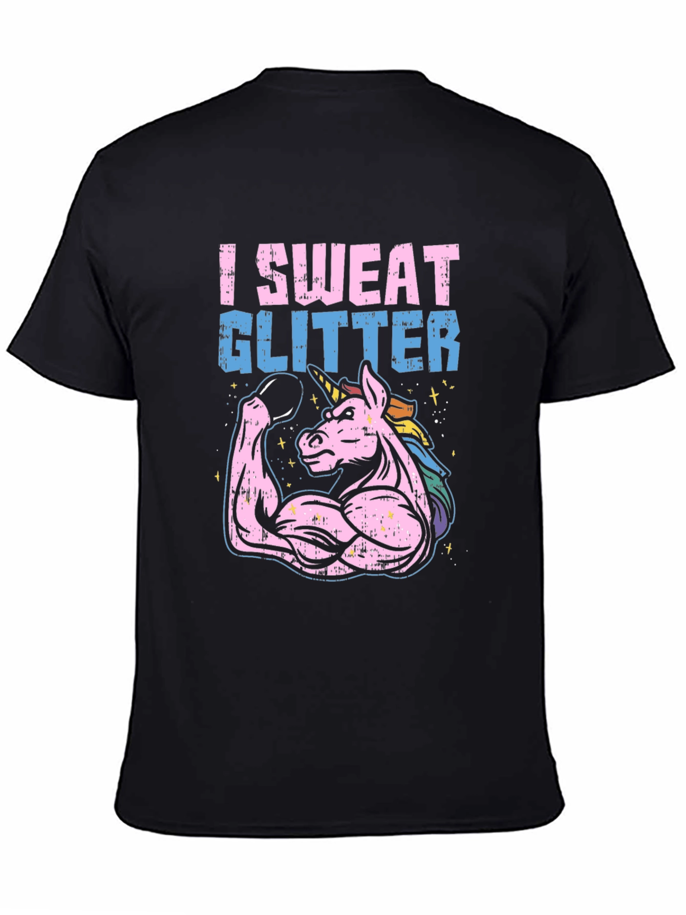 I Sweat Glitter Unicorn Graphic Tee
