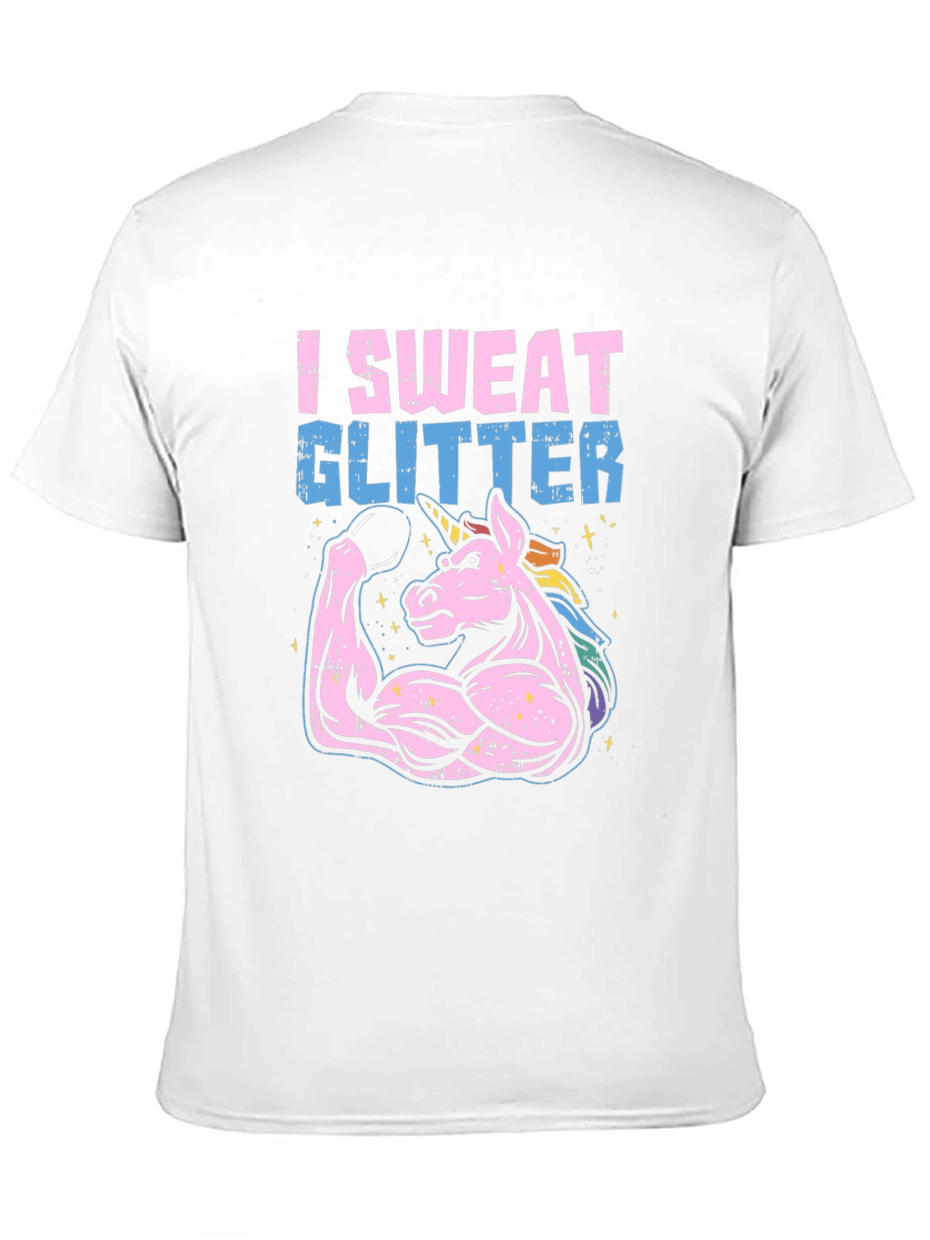 I Sweat Glitter Unicorn Graphic Tee
