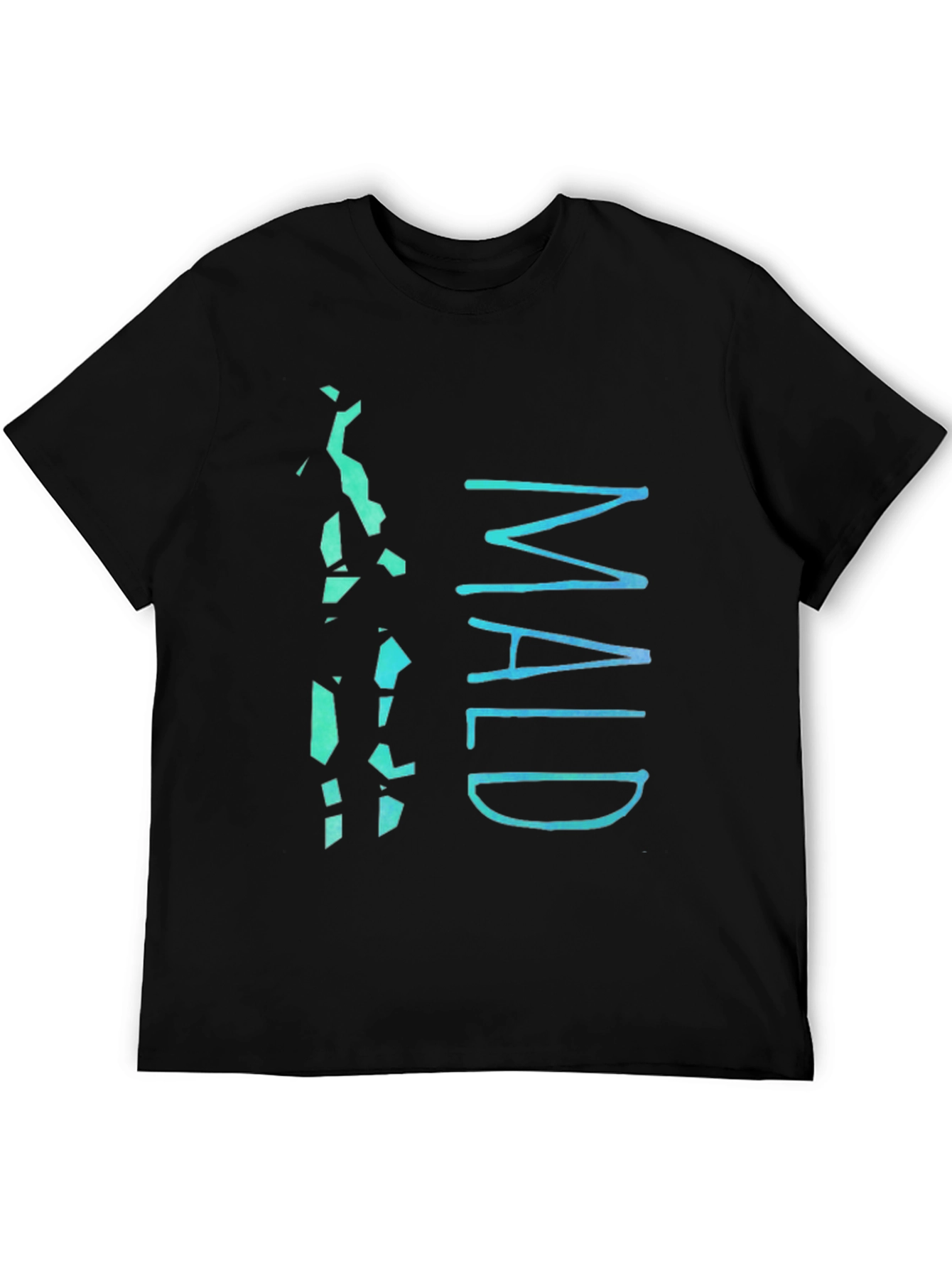 Maldives Graphic Tee - Mens Black Cotton T-Shirt