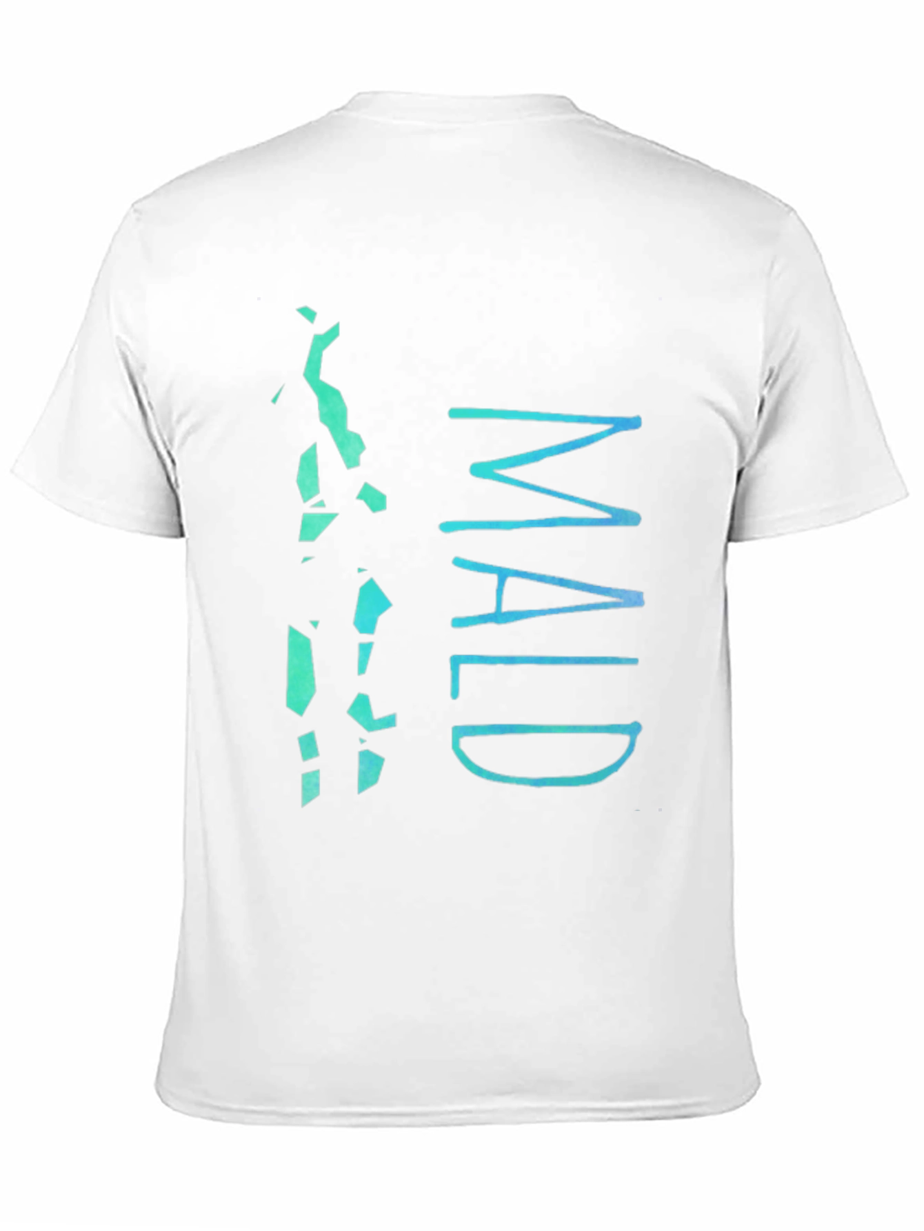 Maldives Graphic Tee - Mens Black Cotton T-Shirt