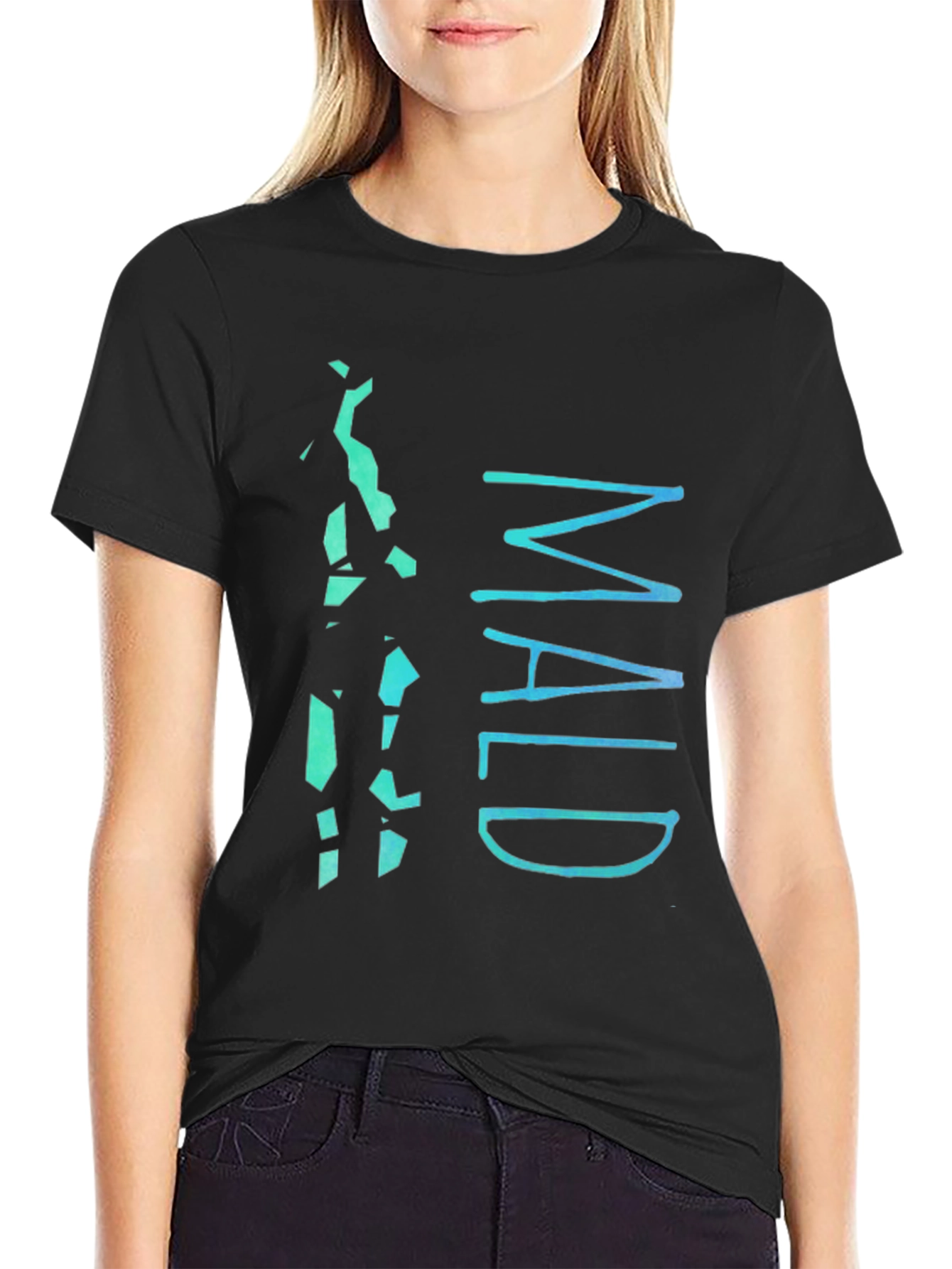 Maldives Graphic Tee - Mens Black Cotton T-Shirt