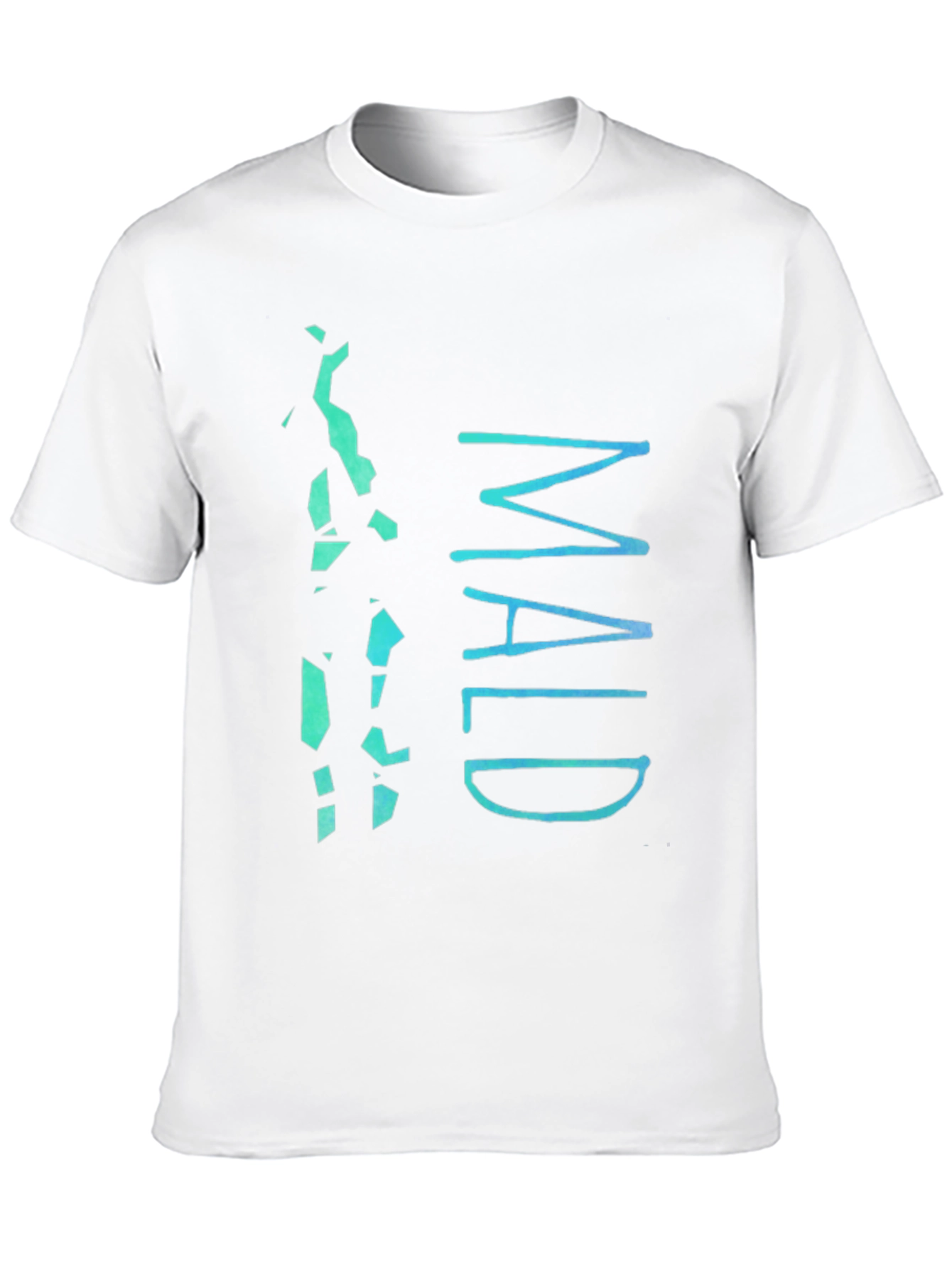 Maldives Graphic Tee - Mens Black Cotton T-Shirt