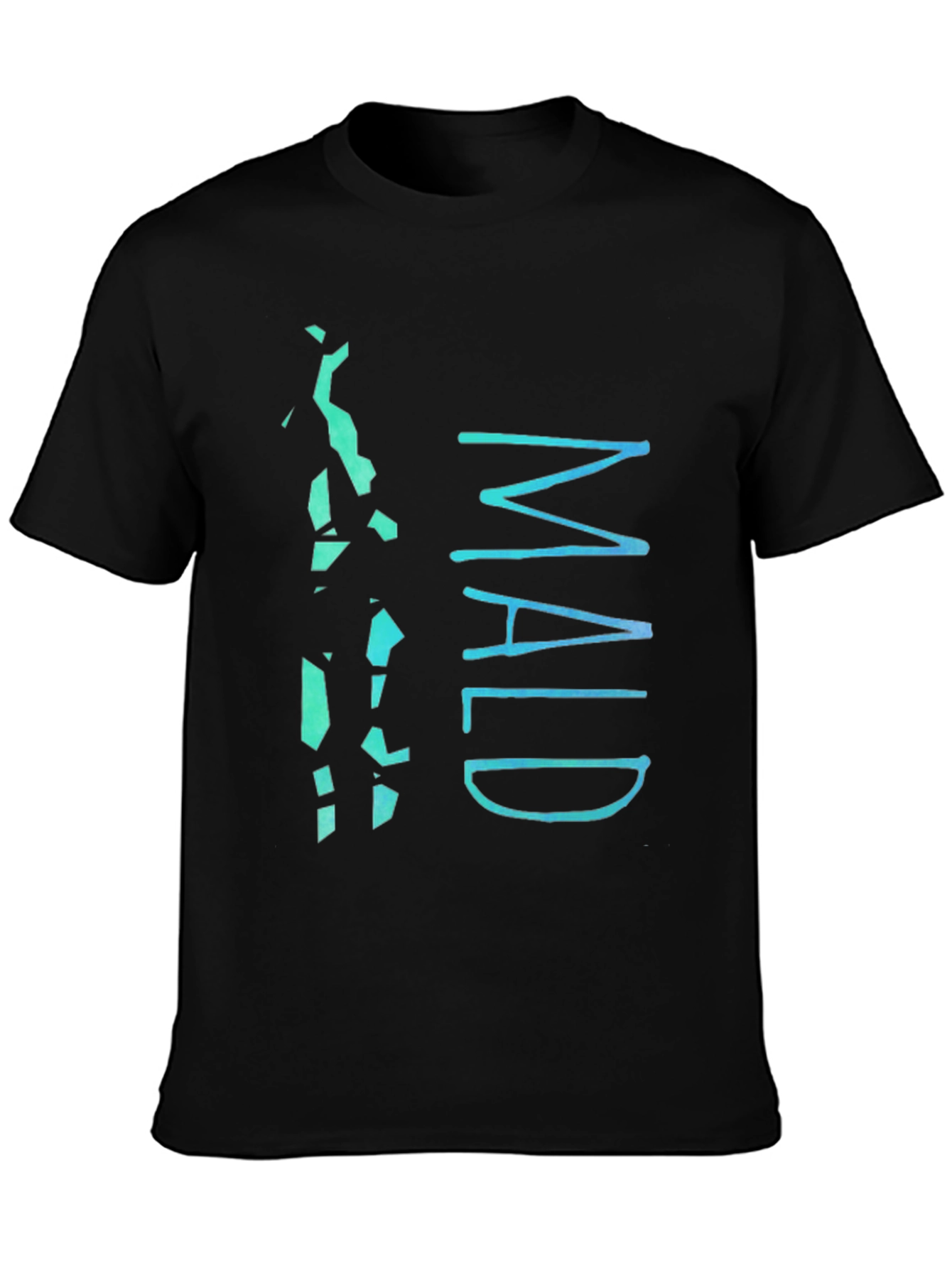 Maldives Graphic Tee - Mens Black Cotton T-Shirt