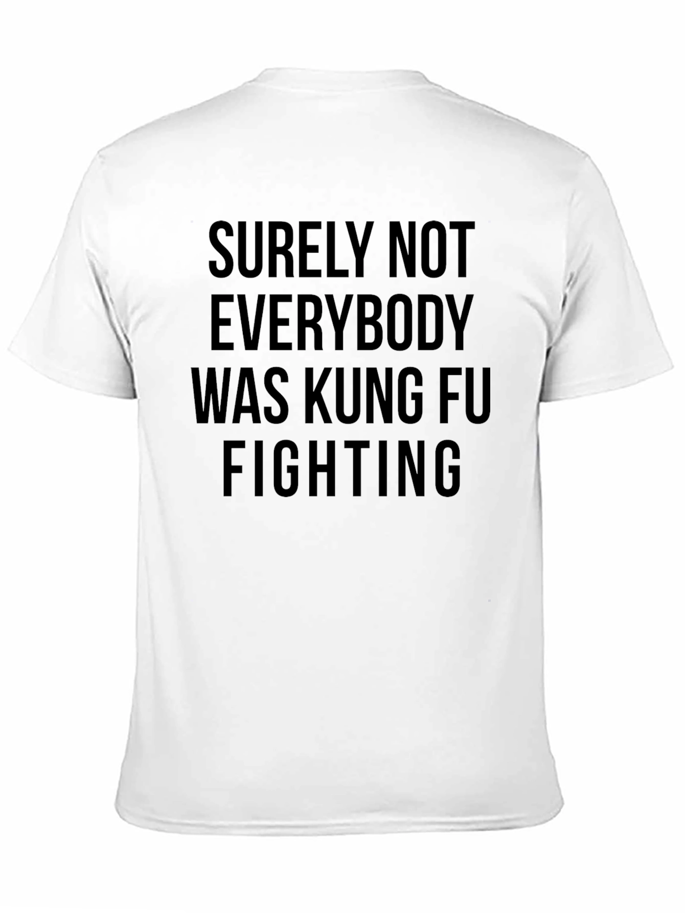 Kung Fu Fighting Graphic Tee - Black Crew Neck