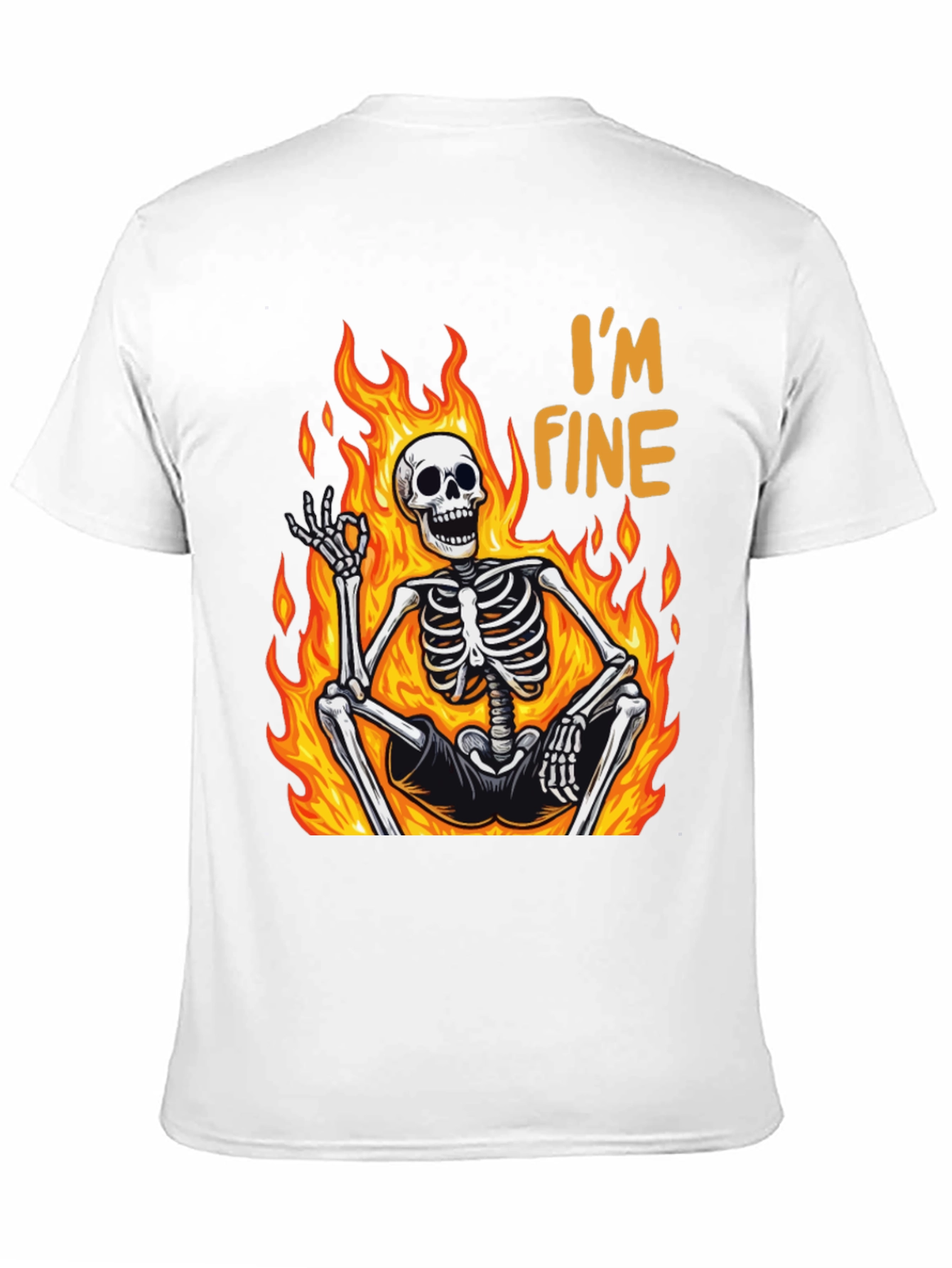 Im Fine Skeleton T-Shirt - Funny Graphic Tee