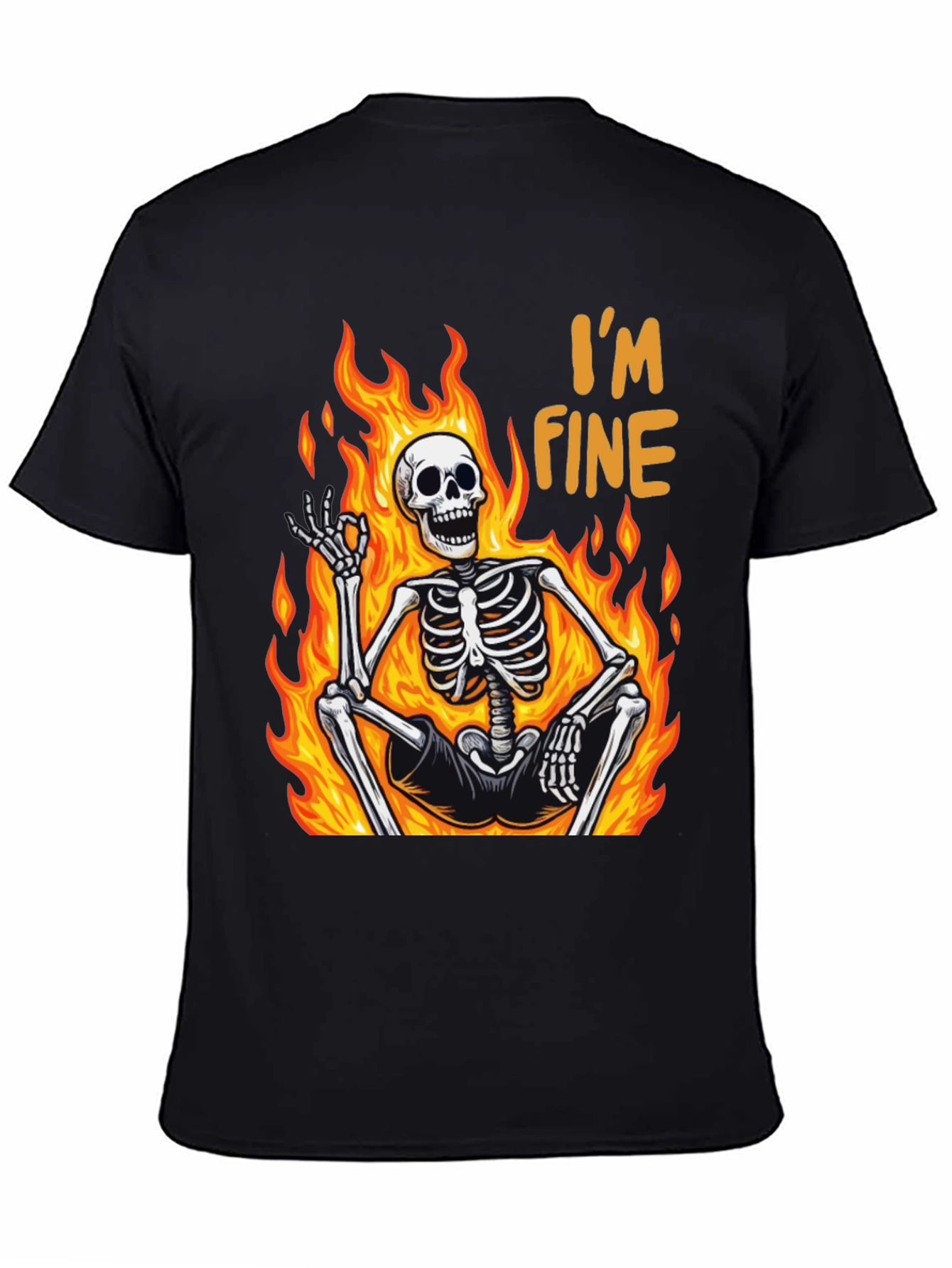 Im Fine Skeleton T-Shirt - Funny Graphic Tee