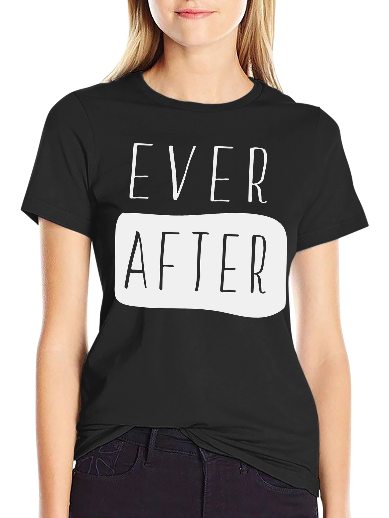 Ever After Graphic Tee - Black Cotton Casual Shirt