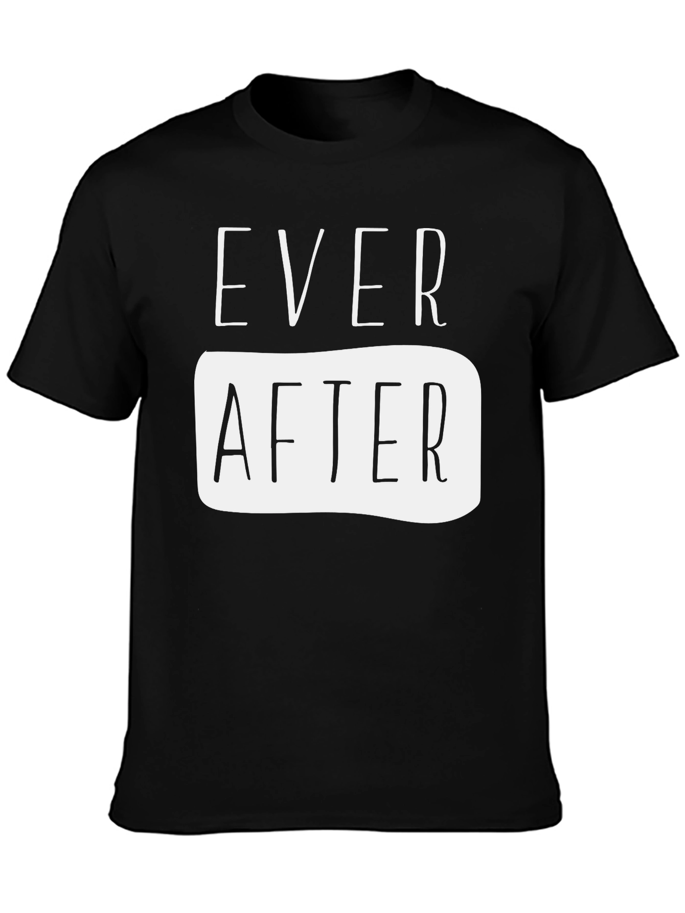Ever After Graphic Tee - Black Cotton Casual Shirt