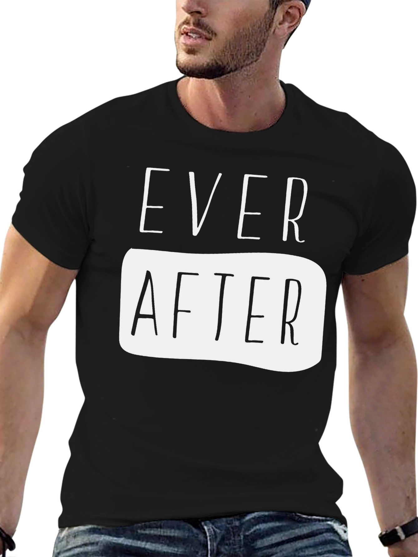 Ever After Graphic Tee - Black Cotton Casual Shirt