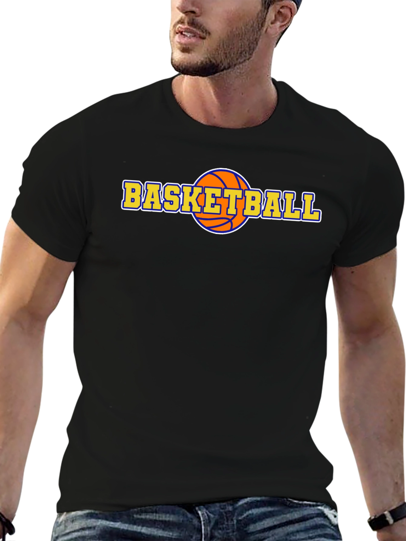 Basketball Graphic Tee - Black
