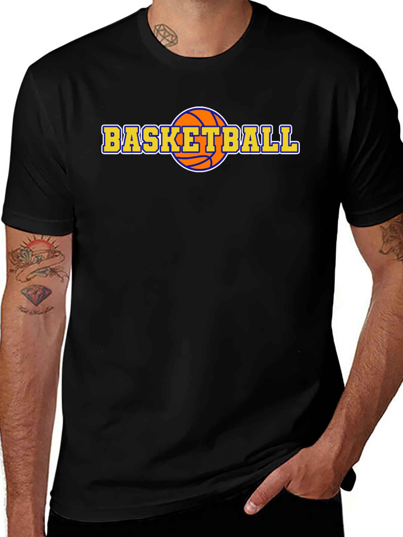 Basketball Graphic Tee - Black