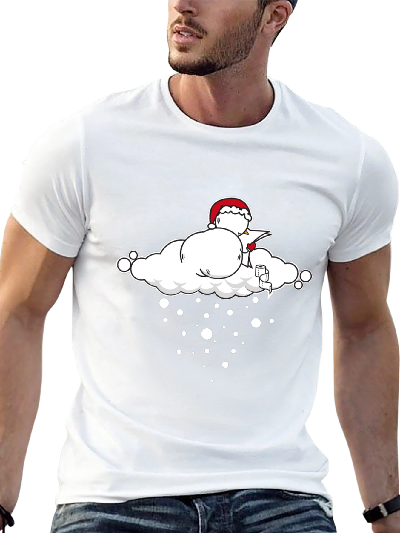 Santa Cloud T-Shirt - Holiday Humor