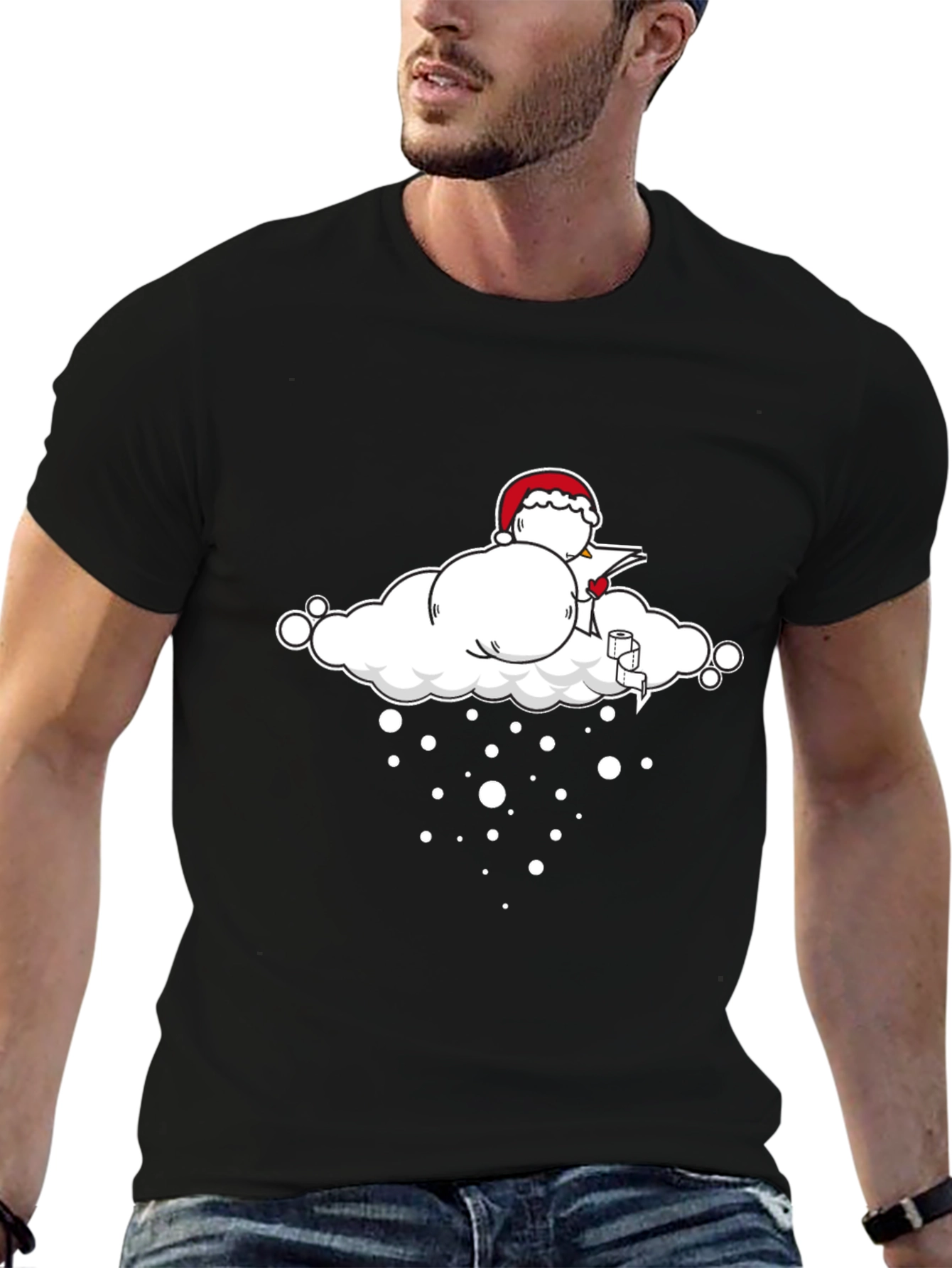Santa Cloud T-Shirt - Holiday Humor